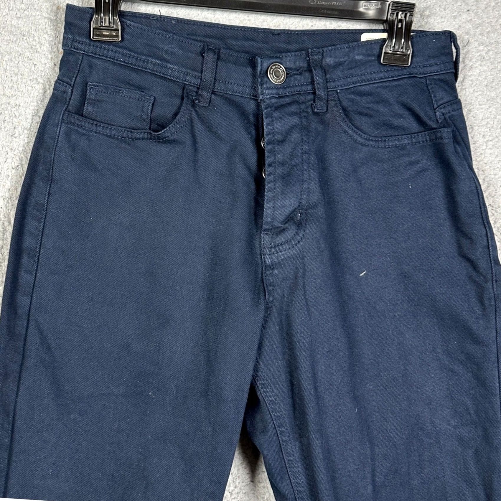 Denim & Co. Denim Co. Jeans Mens 30X32 Navy Blue Straight Leg Dark Wash Stretch Button Fly Size US 30 / EU 46 - 2 Thumbnail