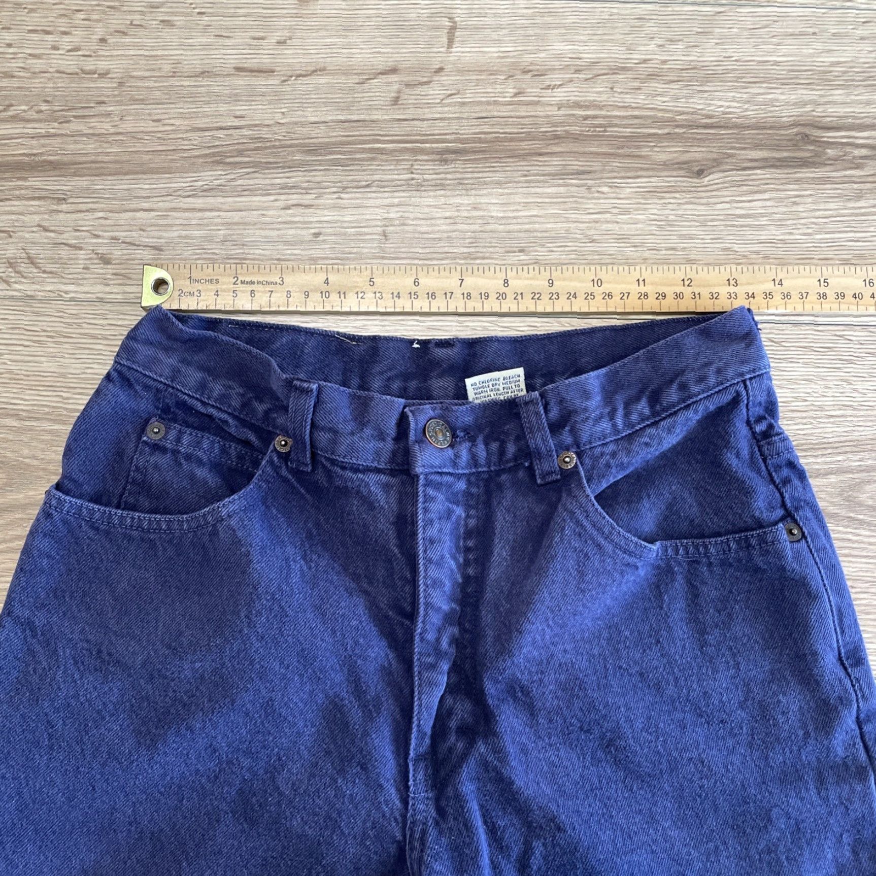 Calvin Klein VINTAGE Calvin Klein Jeans Women 10 Purple Straight Leg High Rise Denim 80s 90s Style Size 32" / US 10 / IT 46 - 4 Thumbnail
