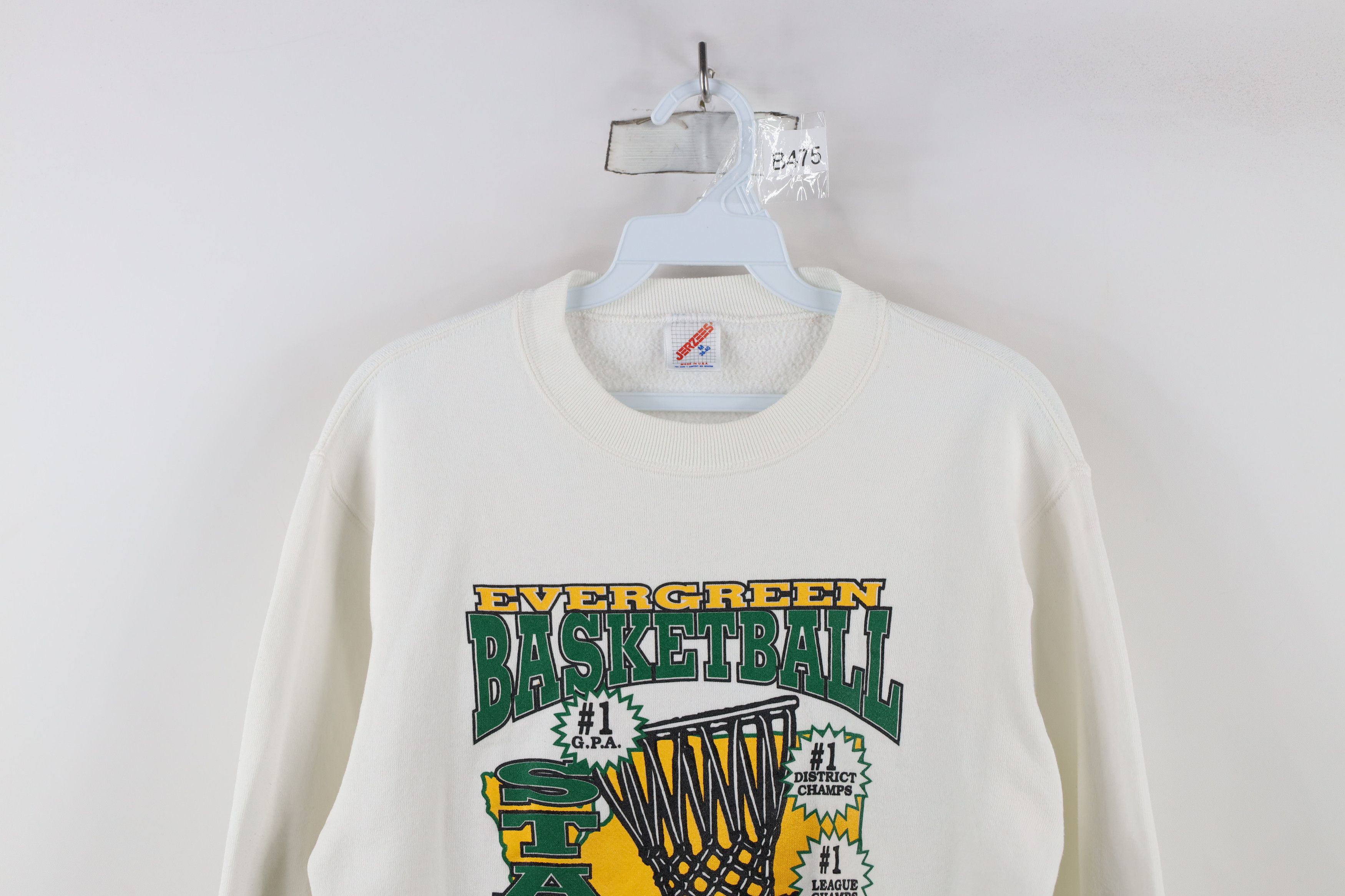 Vintage Vintage 90s Evergreen Basketball Crewneck Sweatshirt USA Size US M / EU 48-50 / 2 - 2 Thumbnail