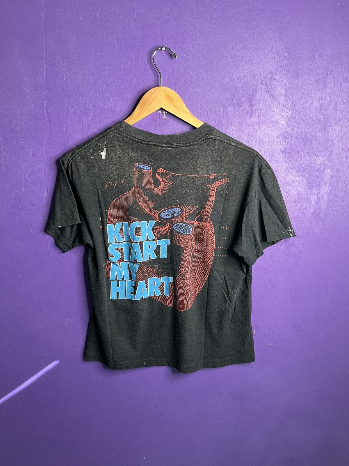 Band Tees × Vintage Vintage 80s Motley Crue kick start my heart tour tee Size US M / EU 48-50 / 2 - 2 Thumbnail