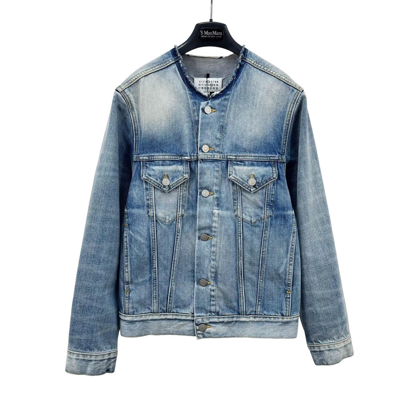 Maison Margiela Maison Margiela Distressed Washed Denim Jacket Size XS Size US XS / EU 42 / 0 - 1 Thumbnail