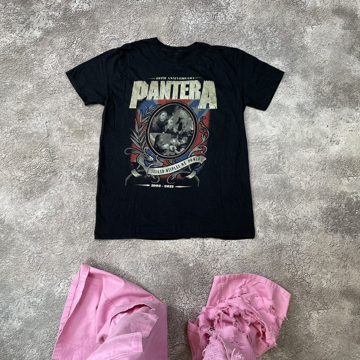 Vintage Vintage 00s Pantera Band Tee Graphic Thrashed Grunge Baggy M Size US M / EU 48-50 / 2 - 1 Thumbnail