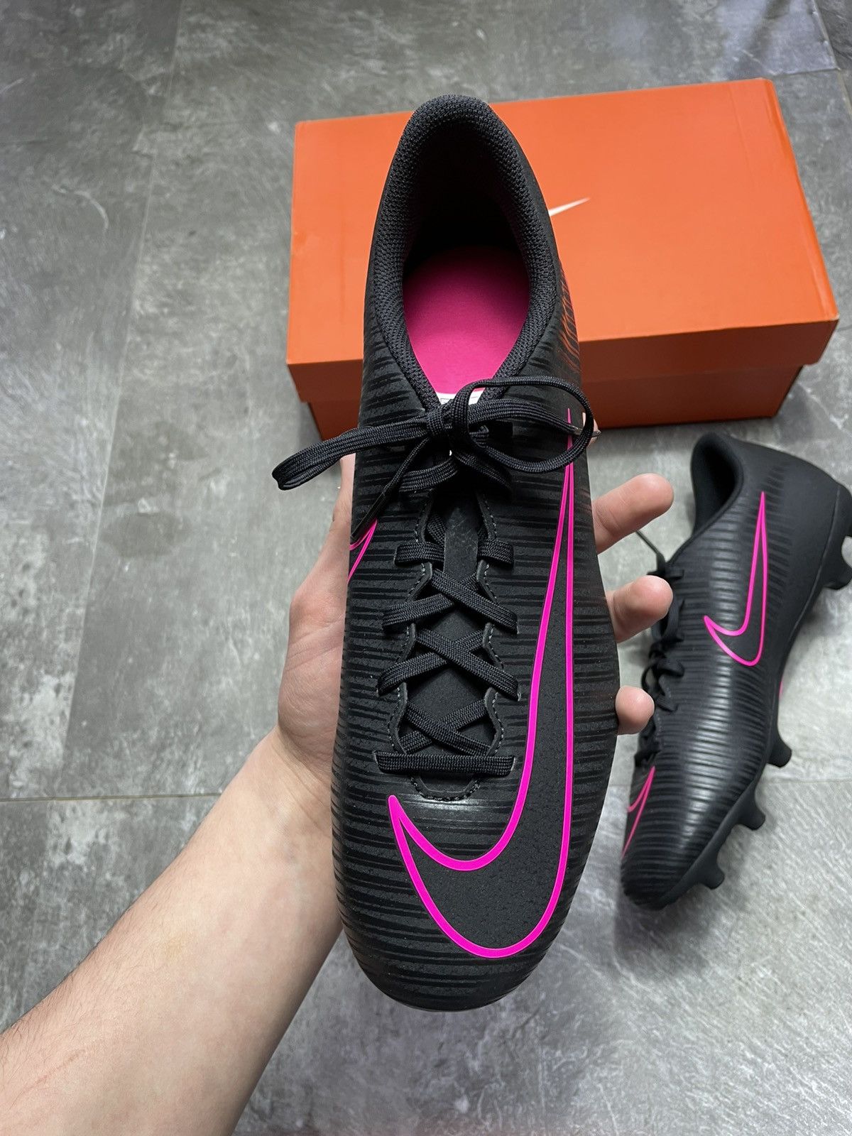 Nike New Nike Mercurial Vortex III FG Soccer Cleats Black Pink Size US 11 / EU 44 - 5 Thumbnail