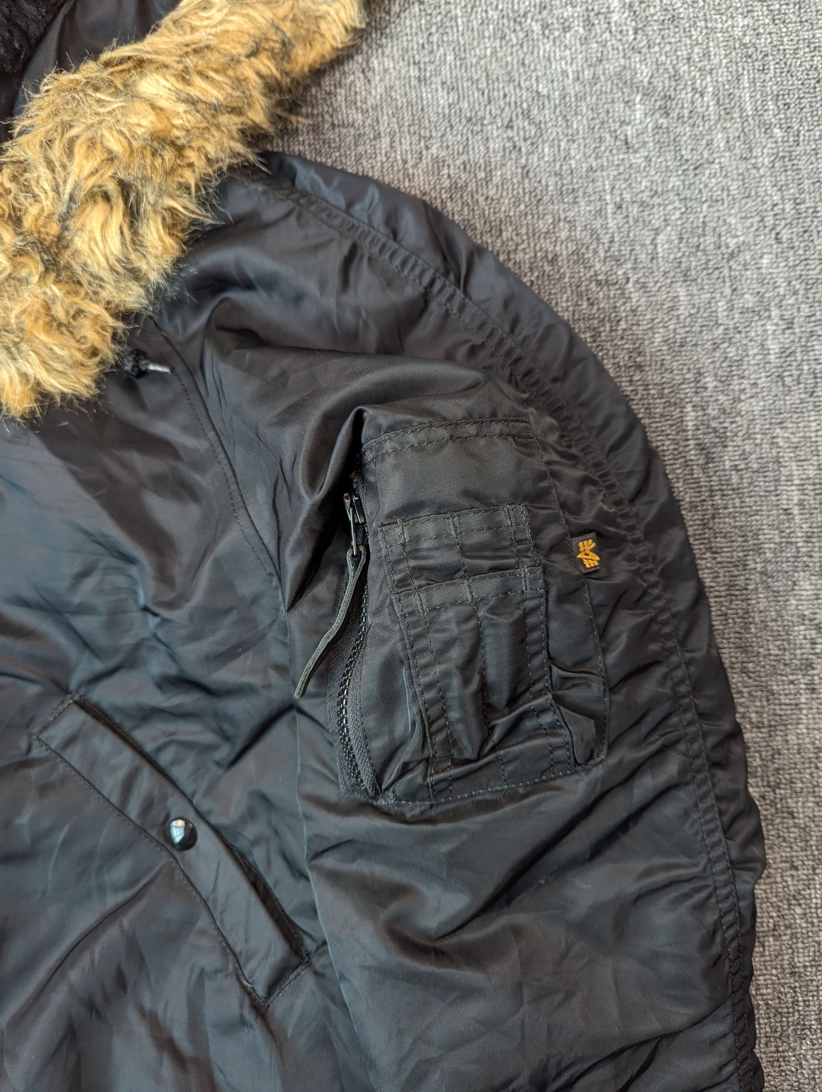 ジャケット・アウター Alpha N-2B Flight Jacket Black Vintage Alpha Industries アルファ フライトジャケット N-2B ECW PARKA