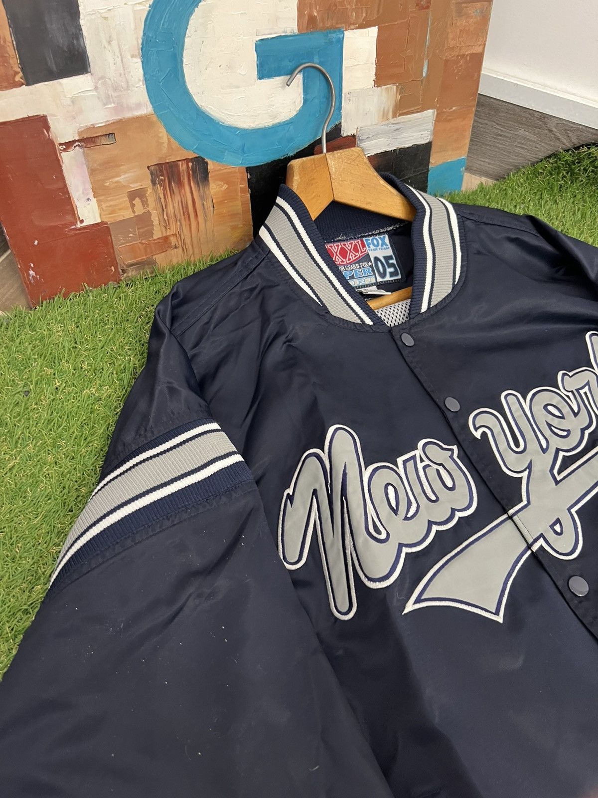 MLB Vintage New York Yankees Varsity Jacket MLB Baseball Rare Size US XXL / EU 58 / 5 - 2 Thumbnail