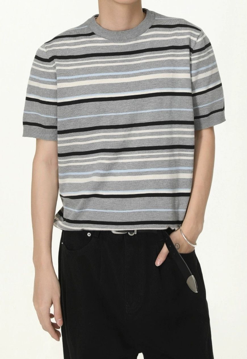 Other Contrast Stripe Short Sleeve Top Size US M / EU 48-50 / 2 - 1 Thumbnail