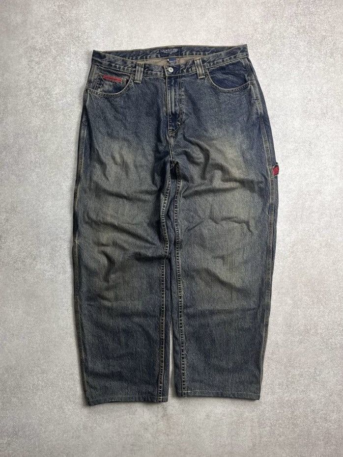 U.S. Polo Assn. × Vintage VINTAGE POLO RALPH LAUREN CARGO FLARED DENIM Y2K JEANS 36x32 Size US 36 / EU 52 - 3 Thumbnail