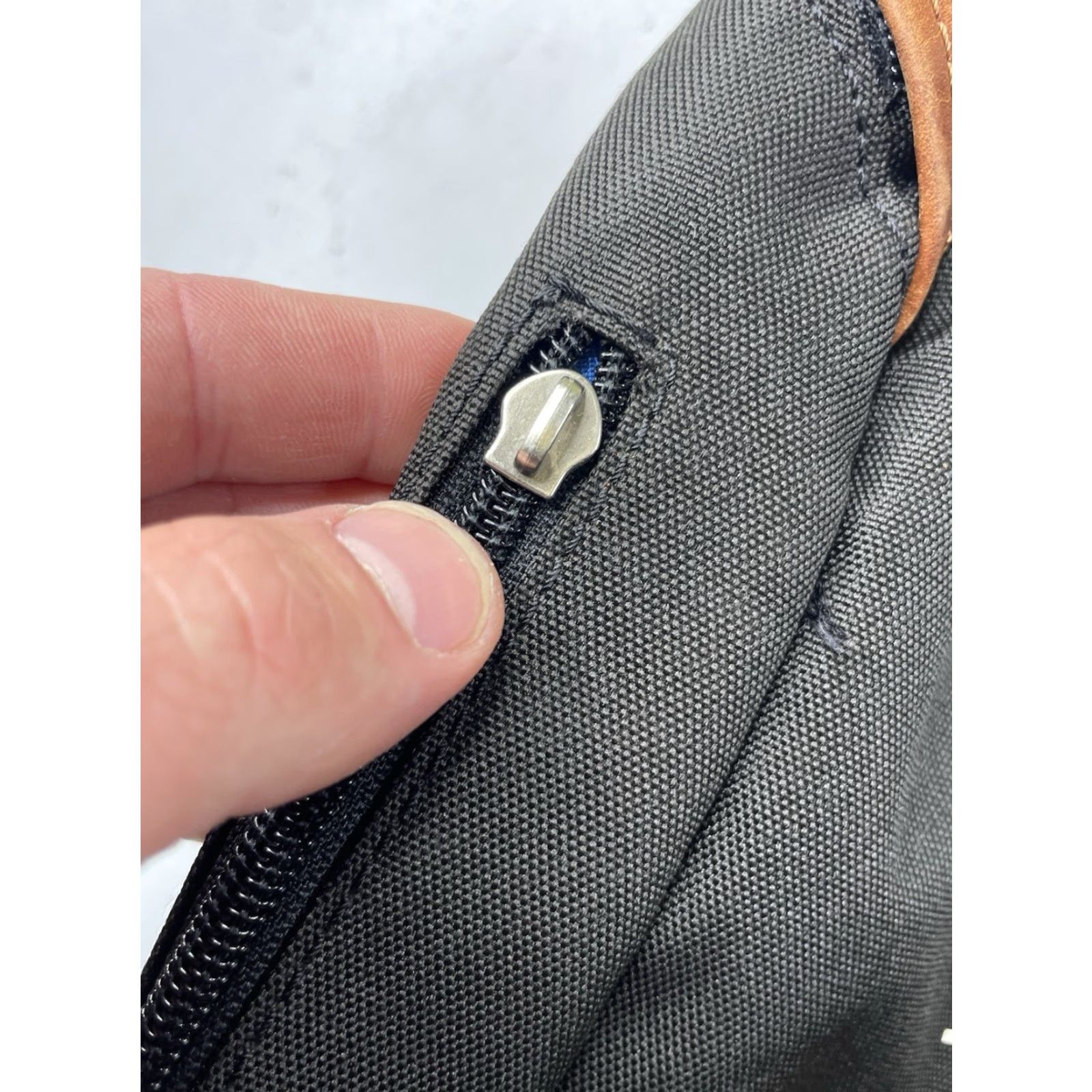 Vintage Will Leather Goods Canvas Campus Backpack BLACK Bag Leather 600-Denier Polyester Large Unisex Adult Size ONE SIZE - 7 Thumbnail