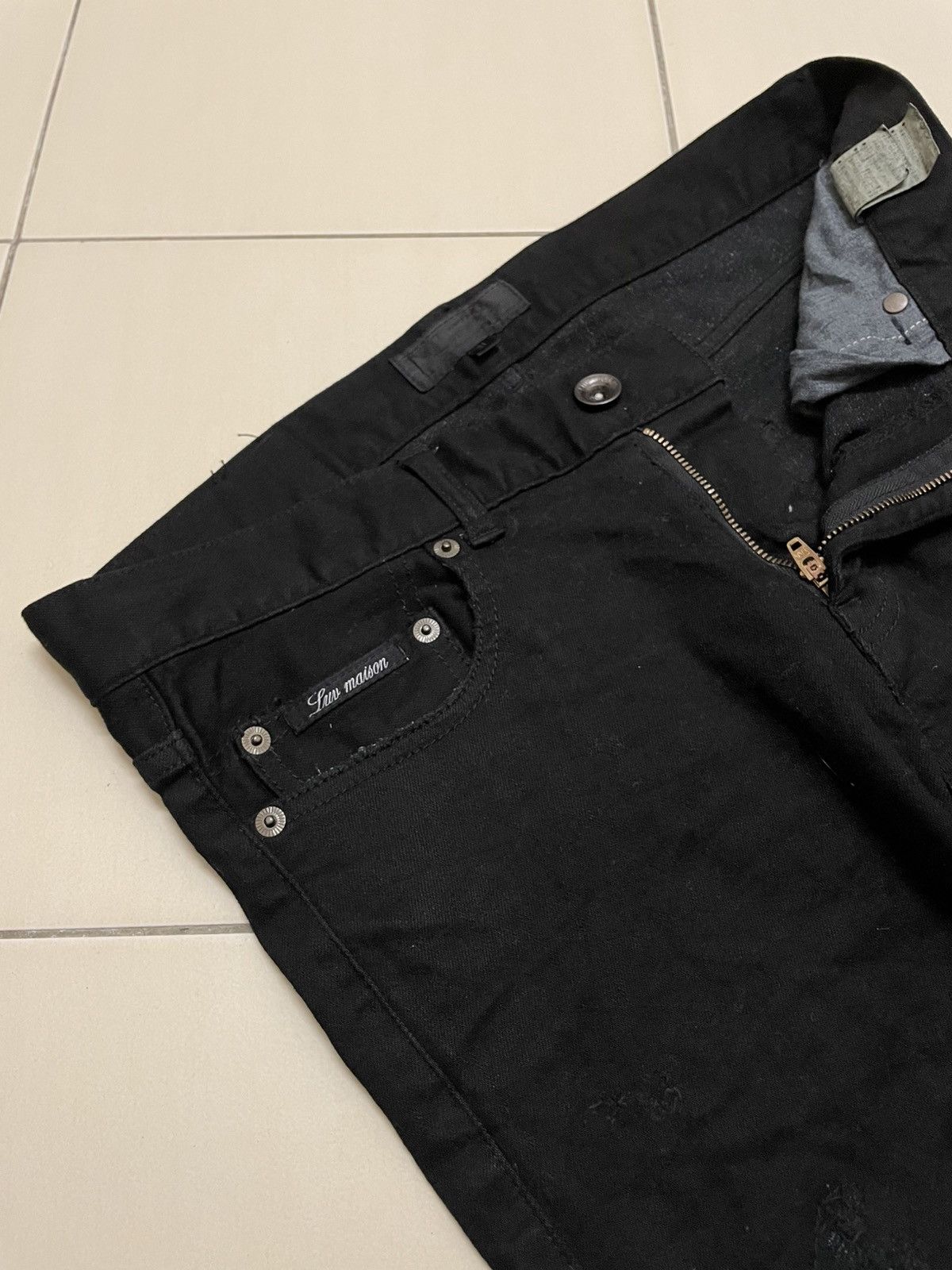 Japanese Brand Jackrose Luv Maison Distressed Jeans Size US 33 - 9 Thumbnail