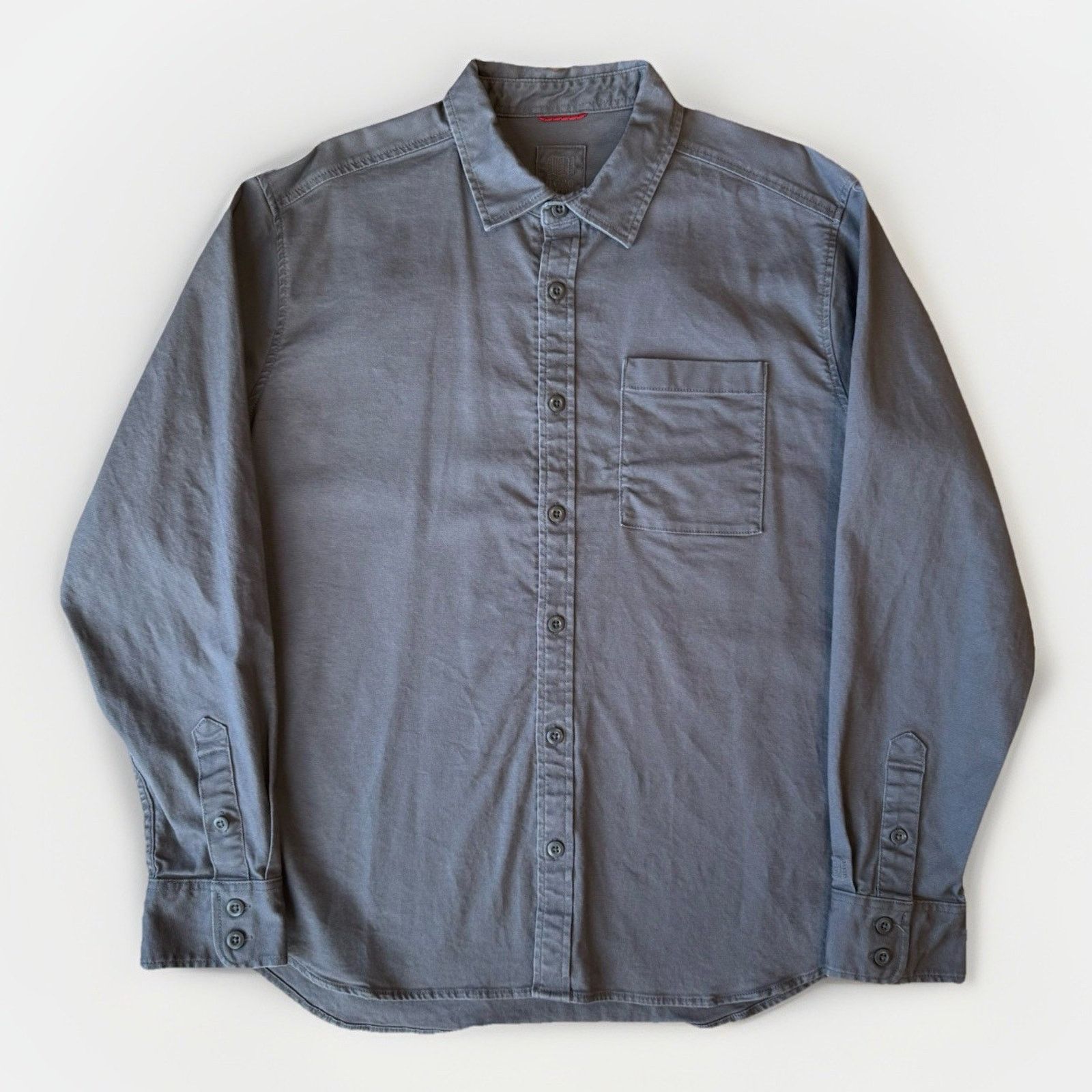 Topo Designs Topo Designs Shirt Gray Heavy Cotton Button Up Long Sleeve Size US XL / EU 56 / 4 - 1 Thumbnail