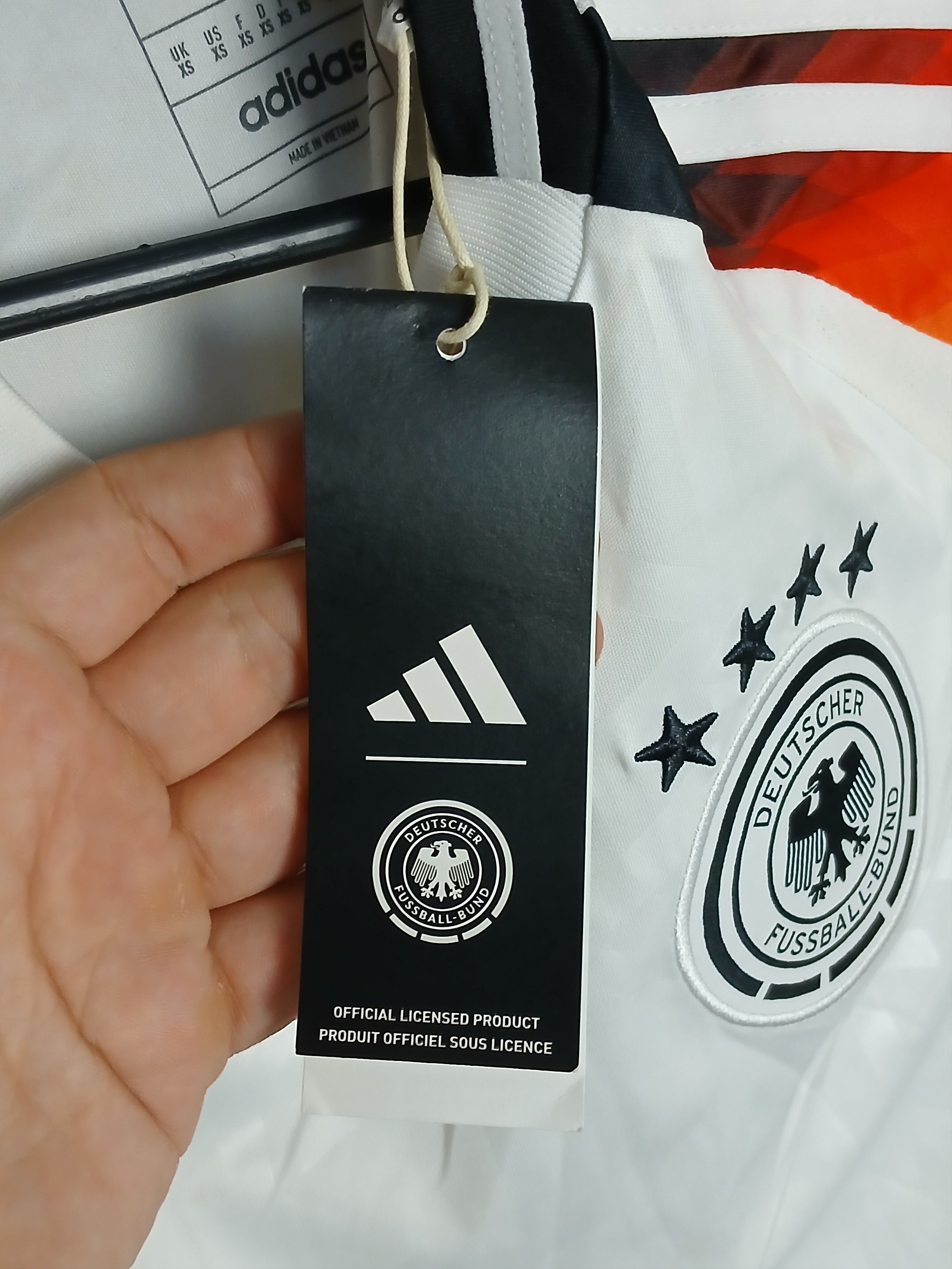 Adidas New Germany National Football Team 2024 Home Jersey Size US XS / EU 42 / 0 - 15 Thumbnail