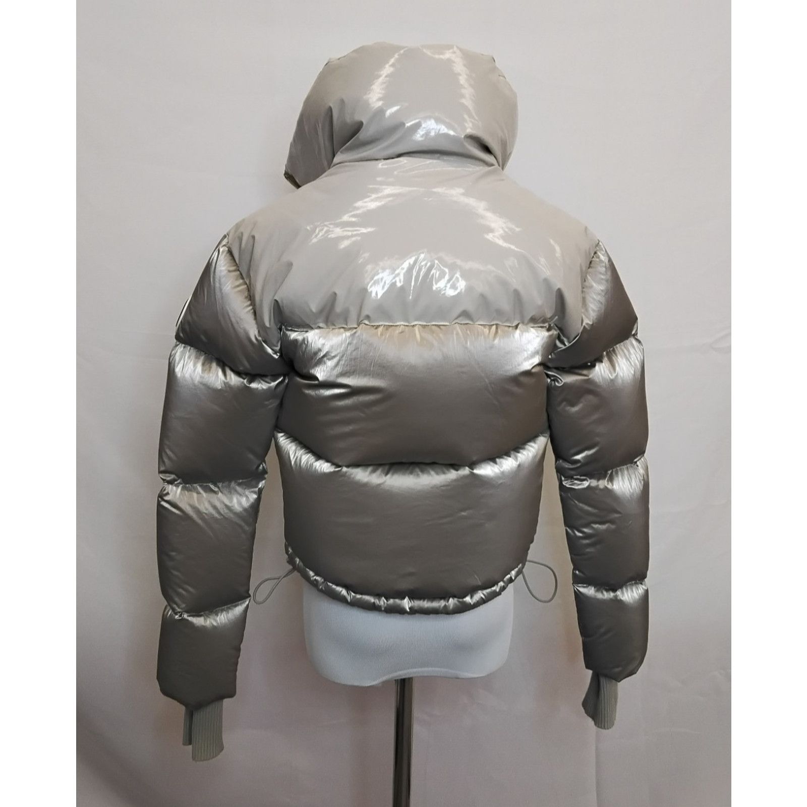 Other My Sunday Ski Down Jacket Women's Small Gray Shimmer #W4652 Size S / US 4 / IT 40 - 5 Thumbnail