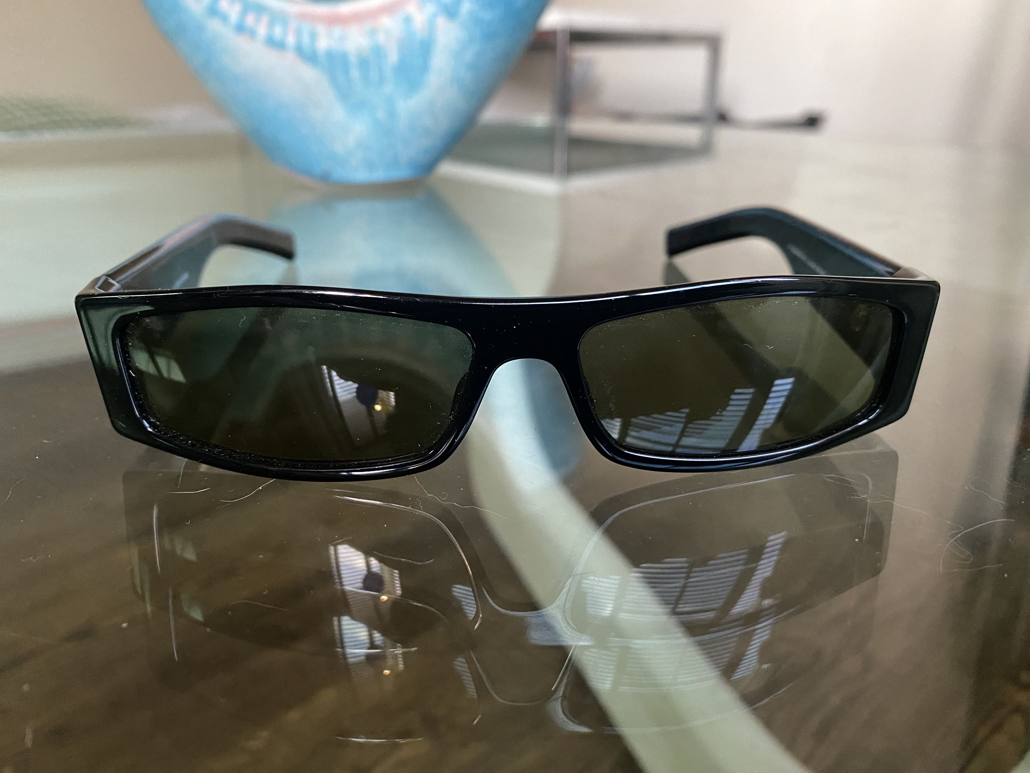 Dior × Hedi Slimane Dior Homme y2k sunglasses black tie 12/s 807bm slim Size ONE SIZE - 6 Thumbnail