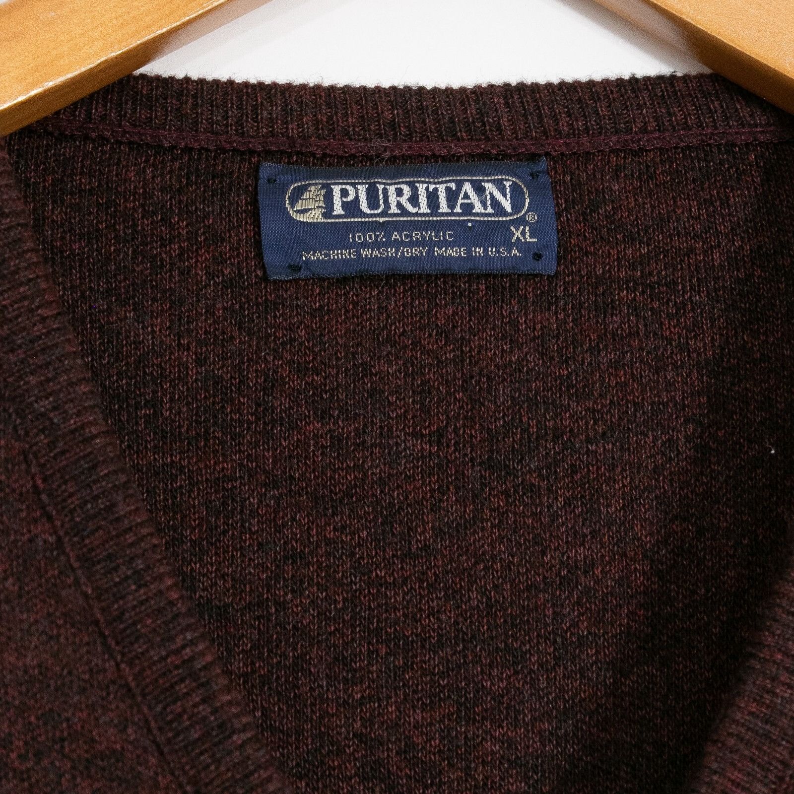 Vintage Vintage Puritan V-Neck Acrylic Sweater Mens XL Preppy Retro Size US XL / EU 56 / 4 - 3 Thumbnail
