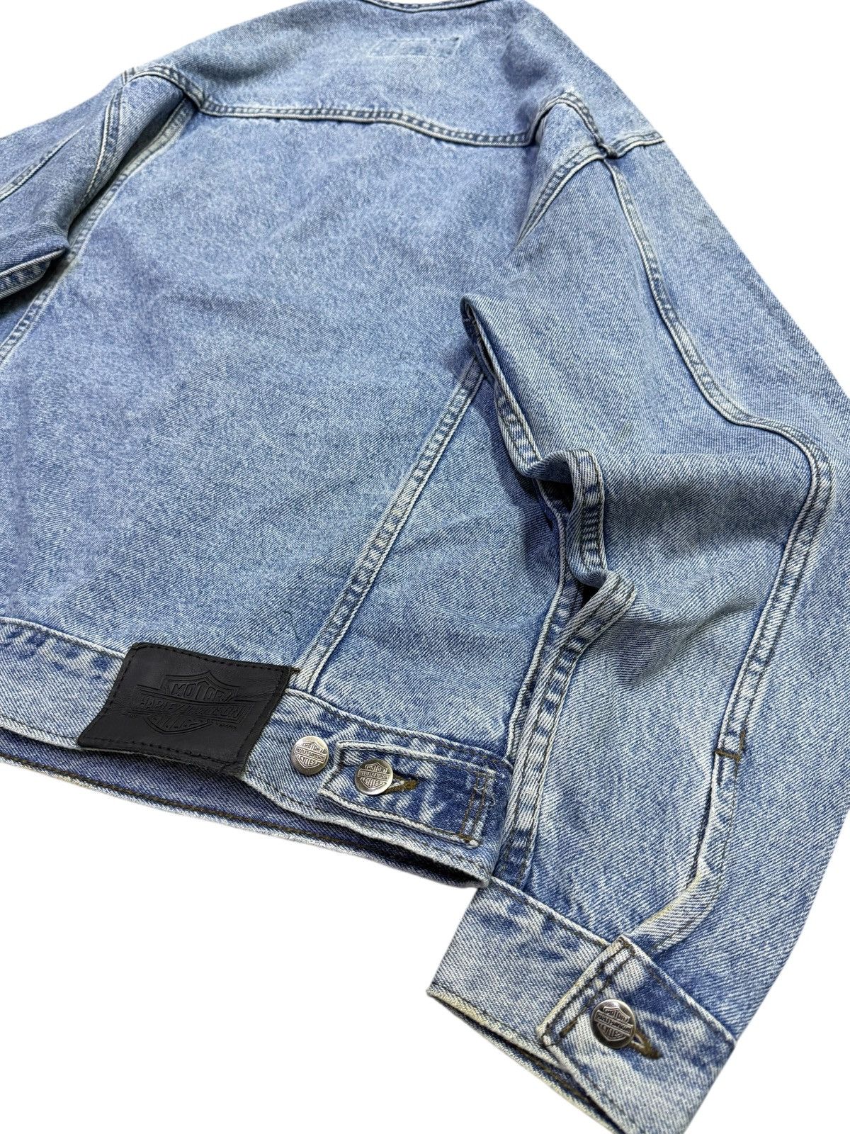 Harley Davidson Vintage Harley Davidson Denim Jacket Size US S / EU 44-46 / 1 - 8 Thumbnail
