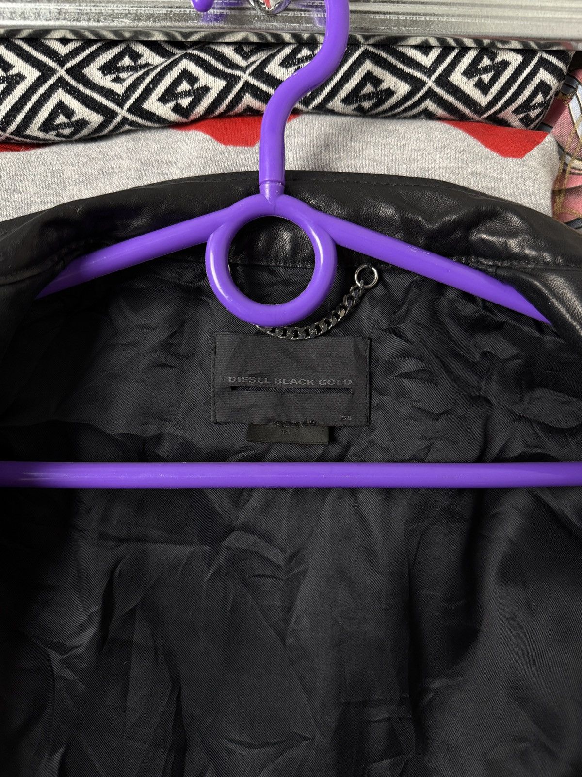 Diesel Black Gold Diesel Black Gold wool + leather biker moto jacket Size XS / US 0-2 / IT 36-38 - 11 Thumbnail