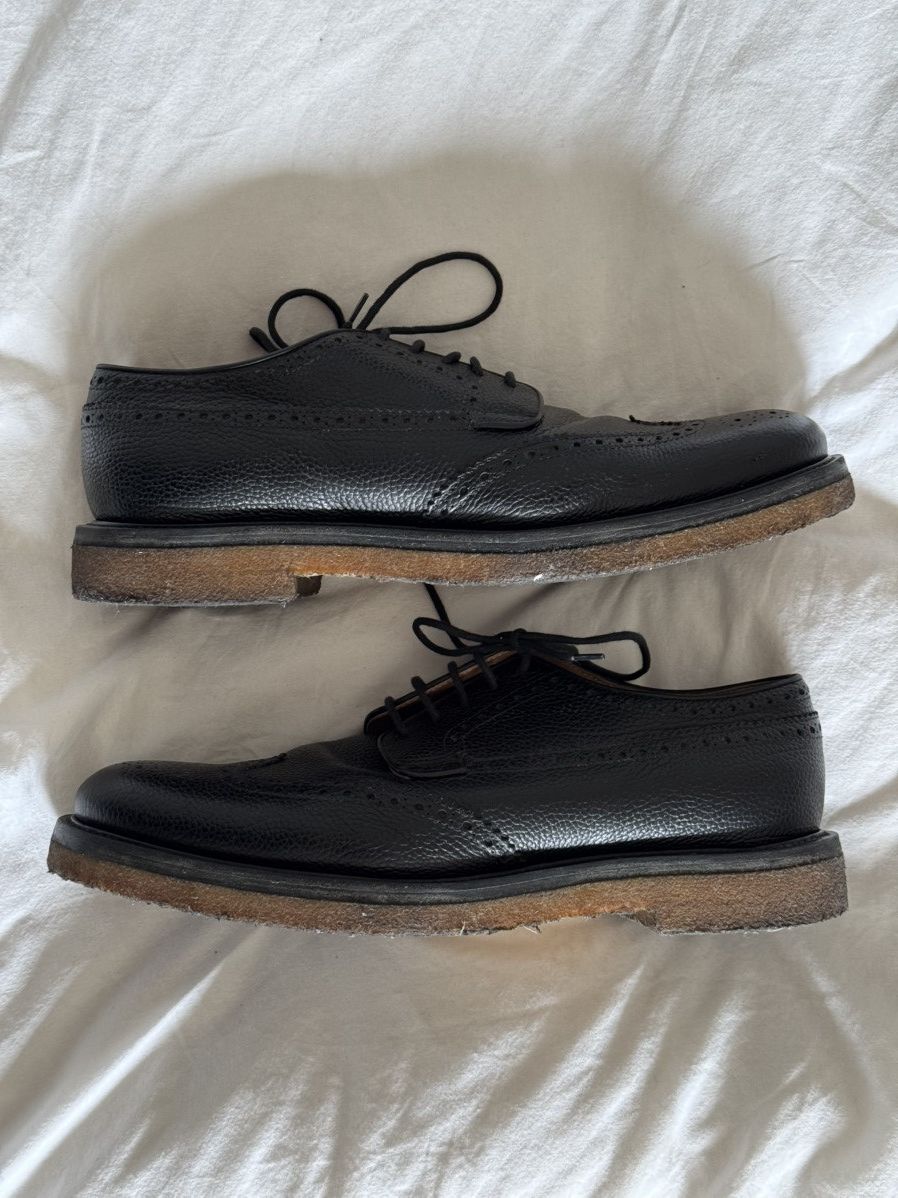 Dries Van Noten Dries Van Noten black leather derbys Size US 10.5 / EU 43-44 - 2 Thumbnail