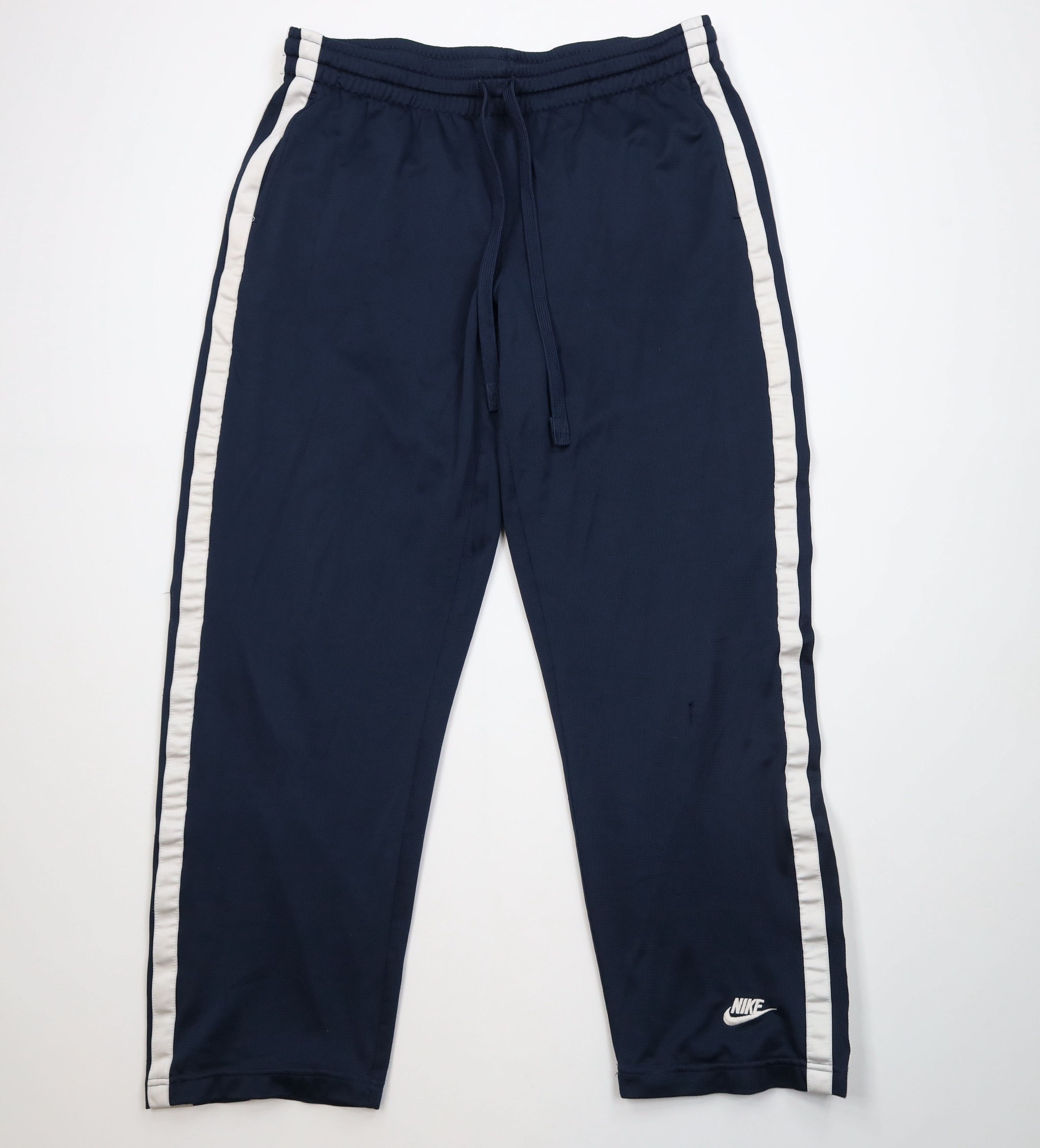 Nike Vintage Y2K Nike Mini Swoosh Knit Wide Leg Pants Navy Blue Size US 38 / EU 54 - 1 Thumbnail