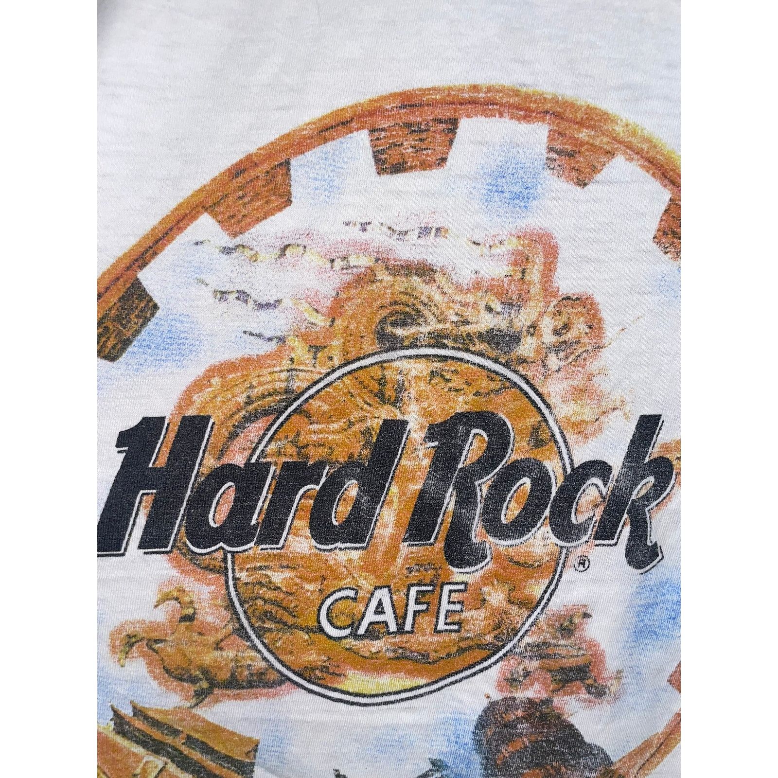 Hard Rock Cafe Vintage Hard Rock Cafe Beijing White Gold Shirt China VTG L Size US L / EU 52-54 / 3 - 9 Thumbnail