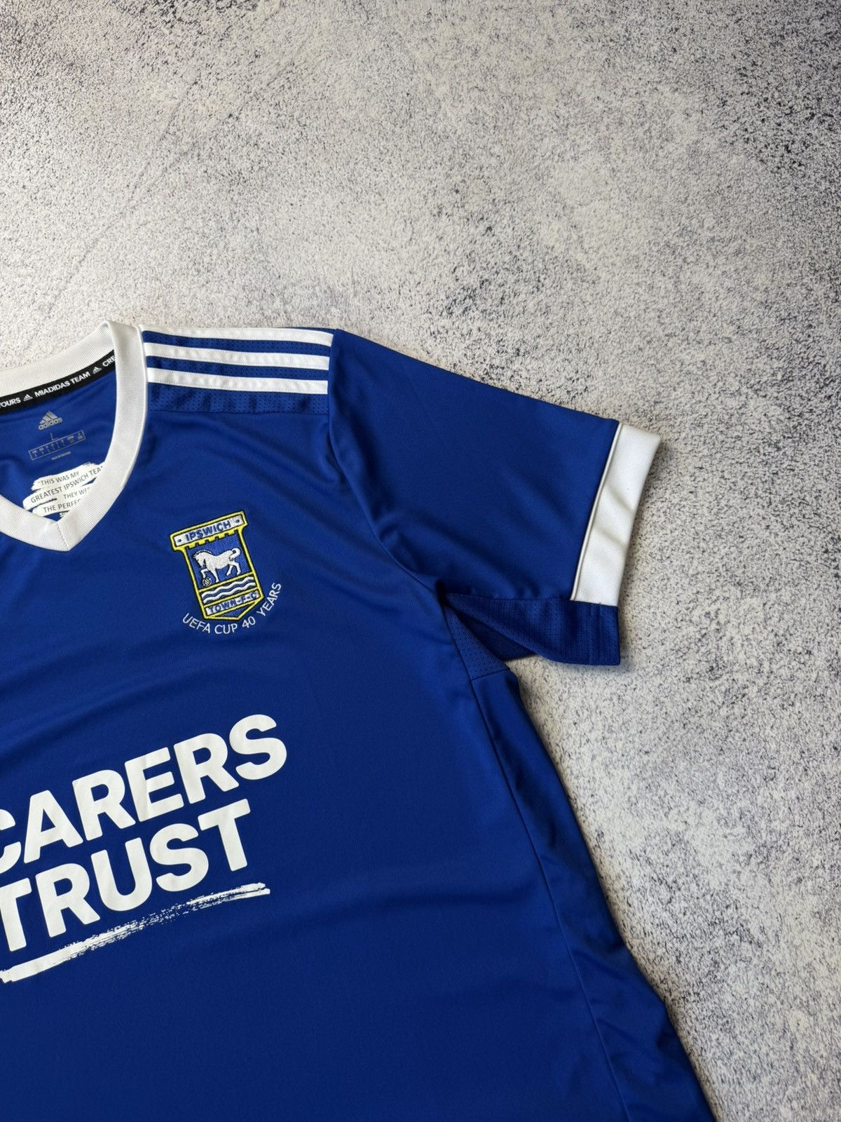 Adidas × Vintage Original IPSWICH TOWN 2020/21 Home Football Shirt Adidas Size US L / EU 52-54 / 3 - 8 Thumbnail