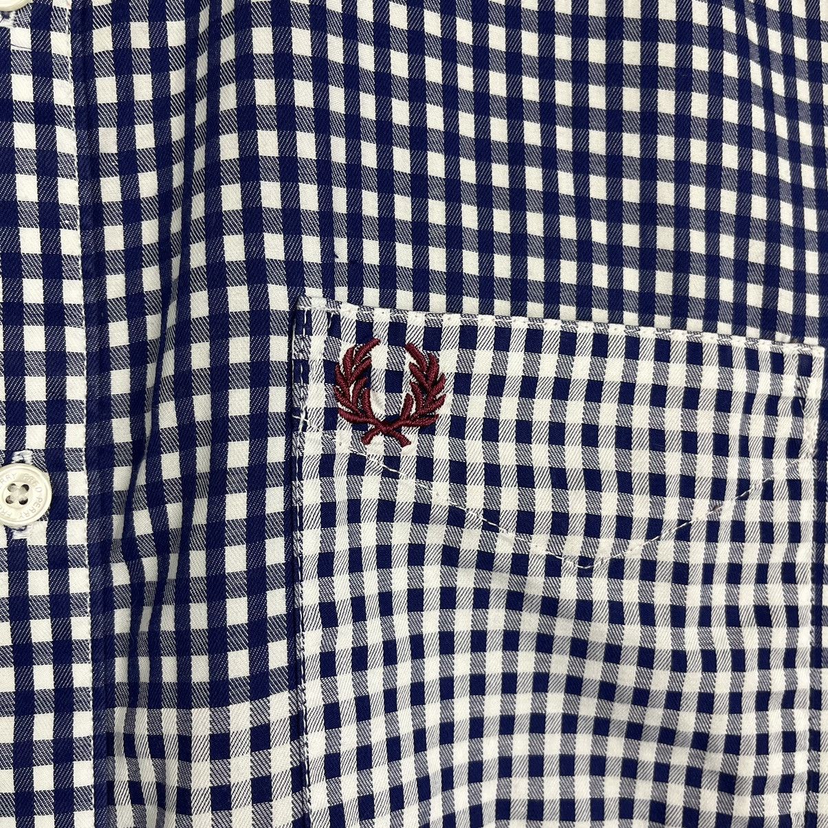 Fred Perry Fred Perry Shirt Short Sleeve Checkered pocket 90’s old Size US L / EU 52-54 / 3 - 4 Thumbnail