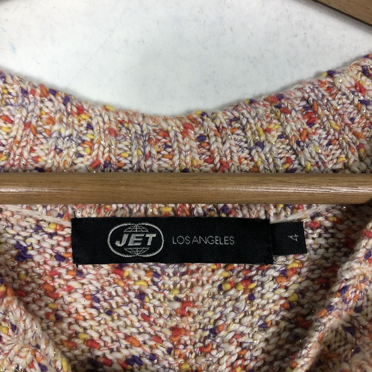 Japanese Brand 🔥90’s Vintage Tweed Knit Sweatshirt Jet Los Angeles Japan Size US M / EU 48-50 / 2 - 10 Thumbnail