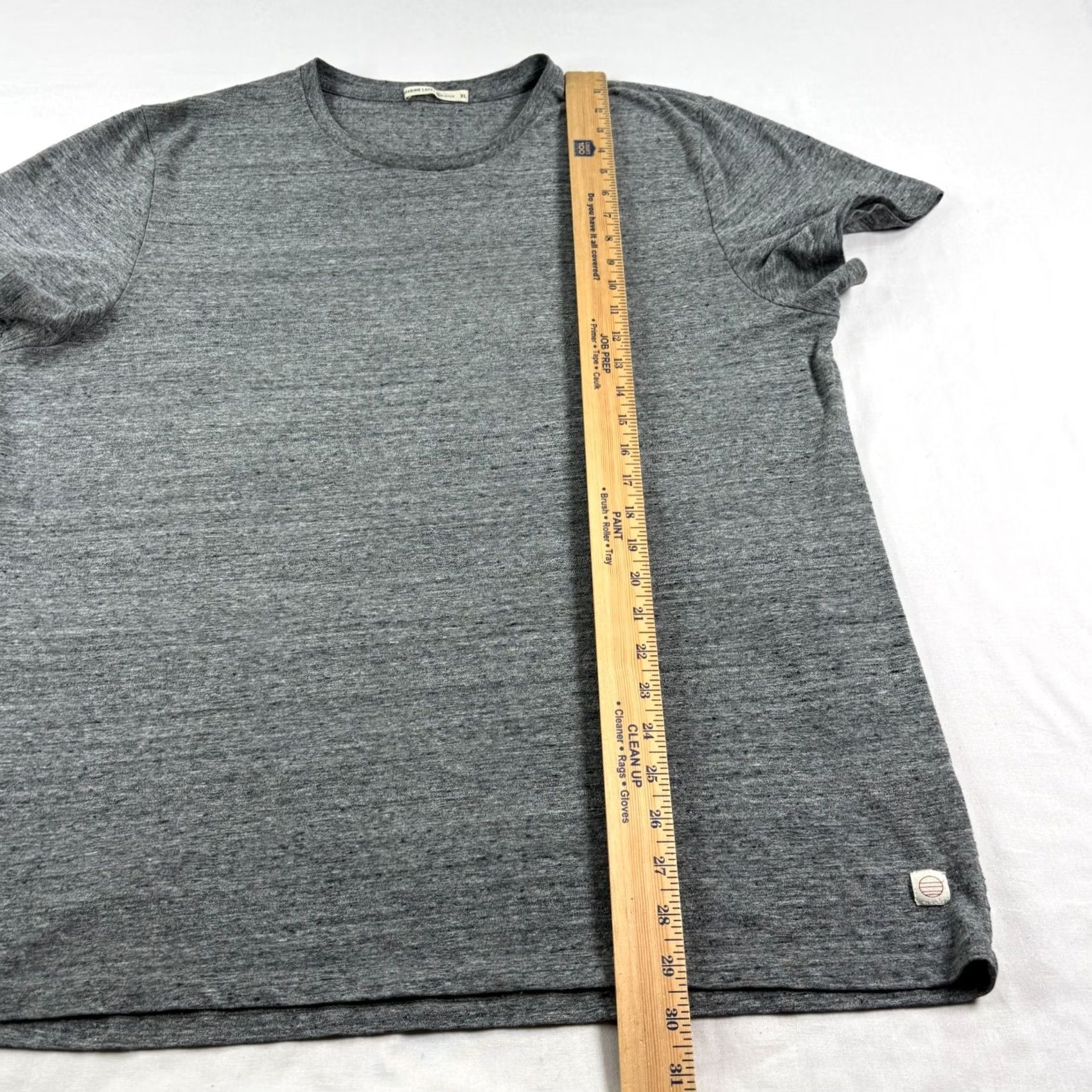 Marine Layer Marine Layer Shirt Mens XL Gray Signature Crew Tee Short Sleeve Stretch Size US XL / EU 56 / 4 - 5 Thumbnail