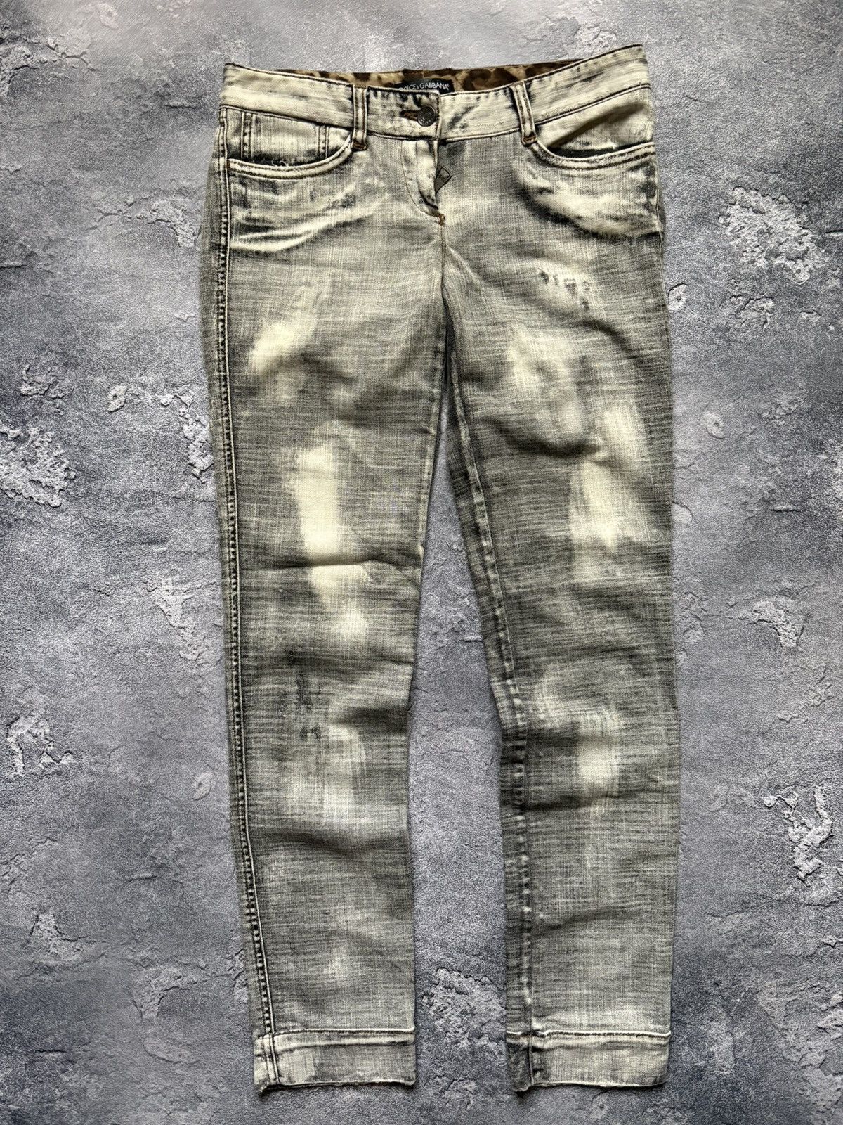 Dolce & Gabbana Vintage Dolce & Gabbana Y2K Wash Distressed Denim Jeans Size 27" / US 4 / IT 40 - 3 Thumbnail