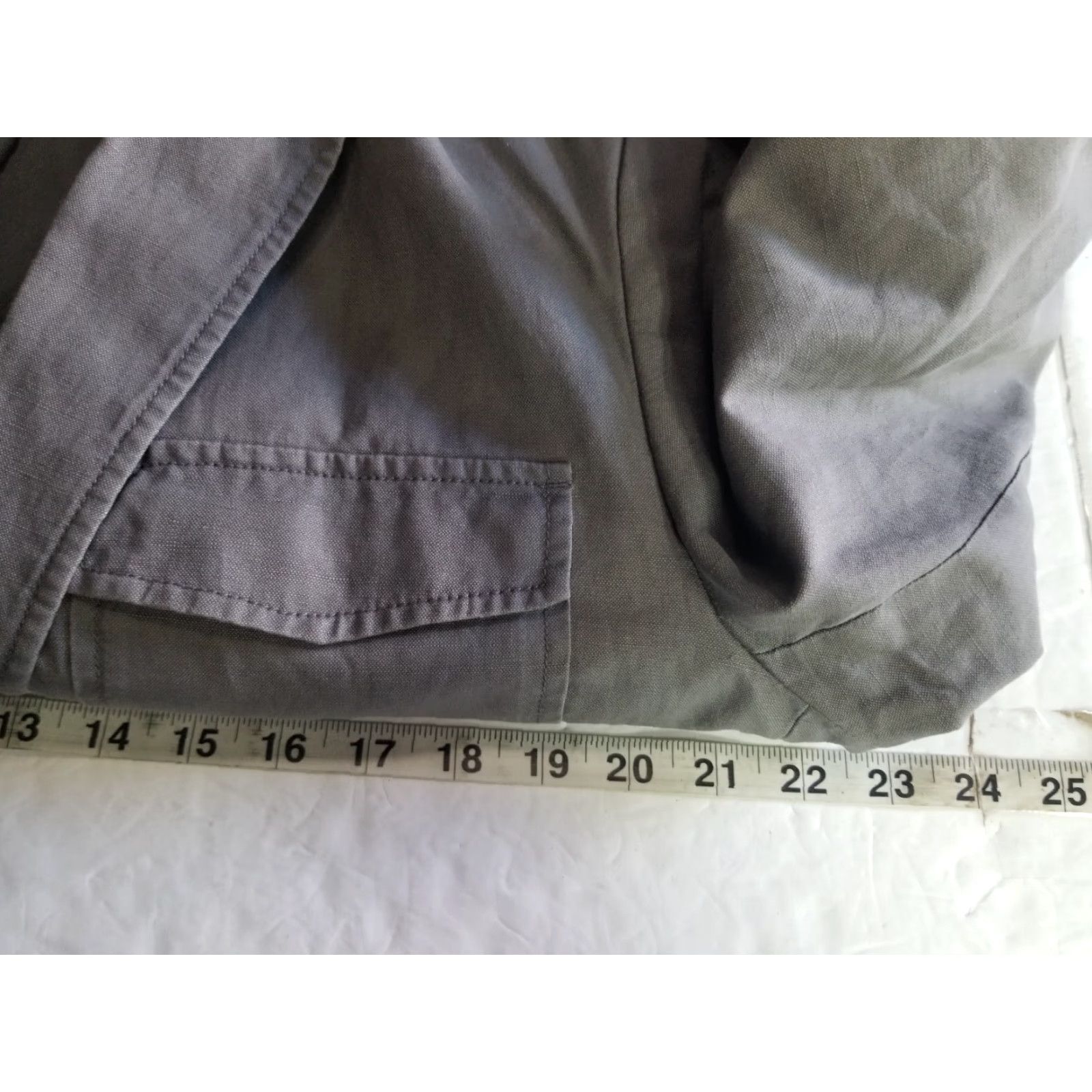 Kenneth Cole Kenneth Cole Blazer Men's Linen Blend Jacket Gray 42 Large Regular Figure 2 Piece Sports Coat Jacket Business Casual Wedding Size 42R - 4 Thumbnail