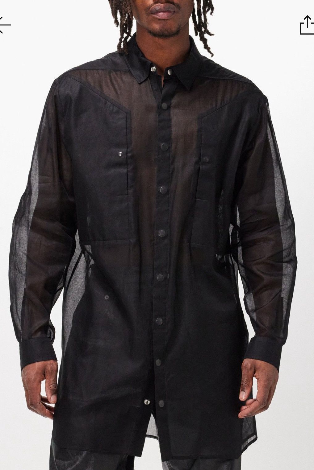 Rick Owens RICK OWENS SS24 LIDO JUMBO FOGPOCKET OUTERSHIRT