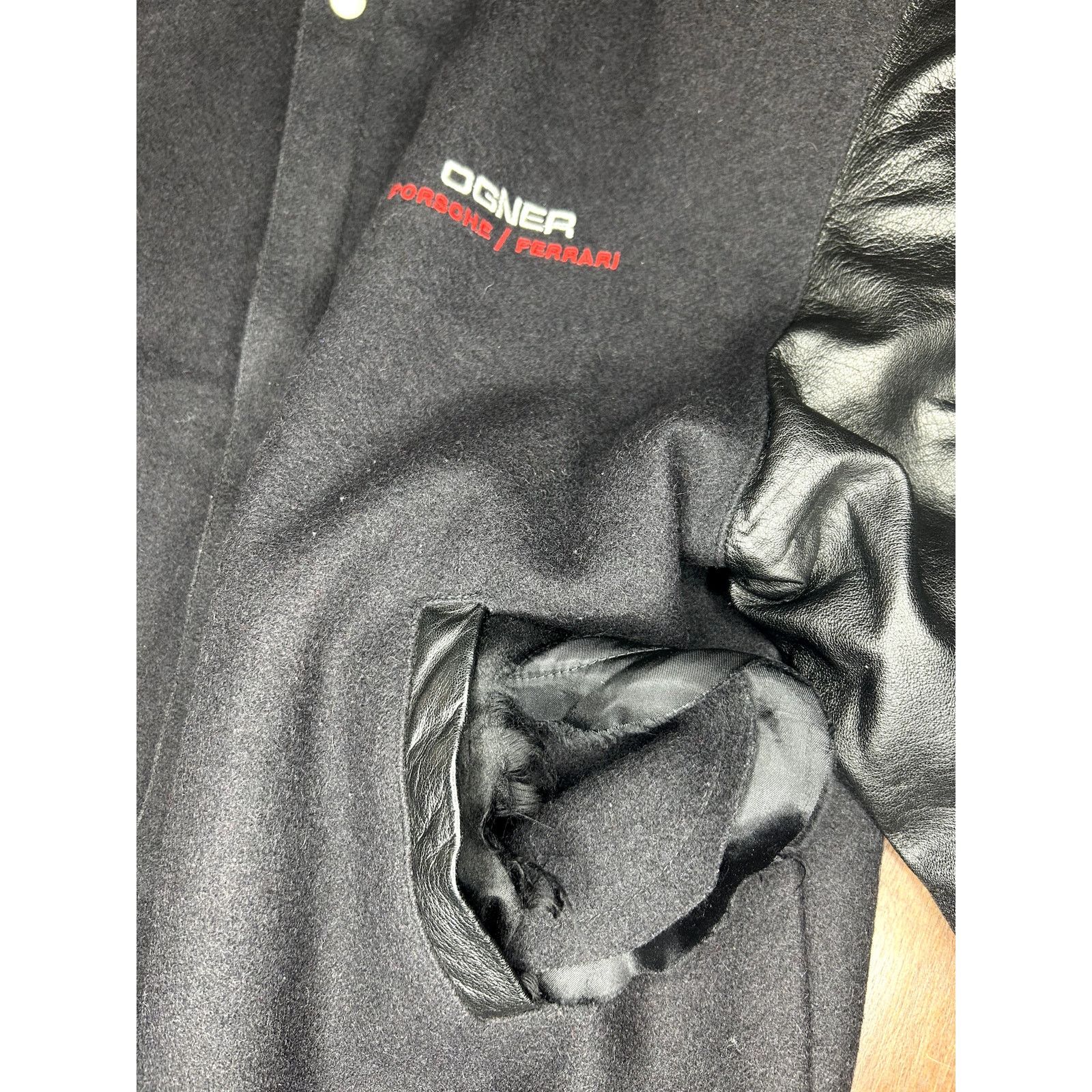 Jeff Hamilton VTG 90s OGNER Motorcars Porche/Ferrari Jeff Hamilton Jacket Size US XL / EU 56 / 4 - 8 Thumbnail
