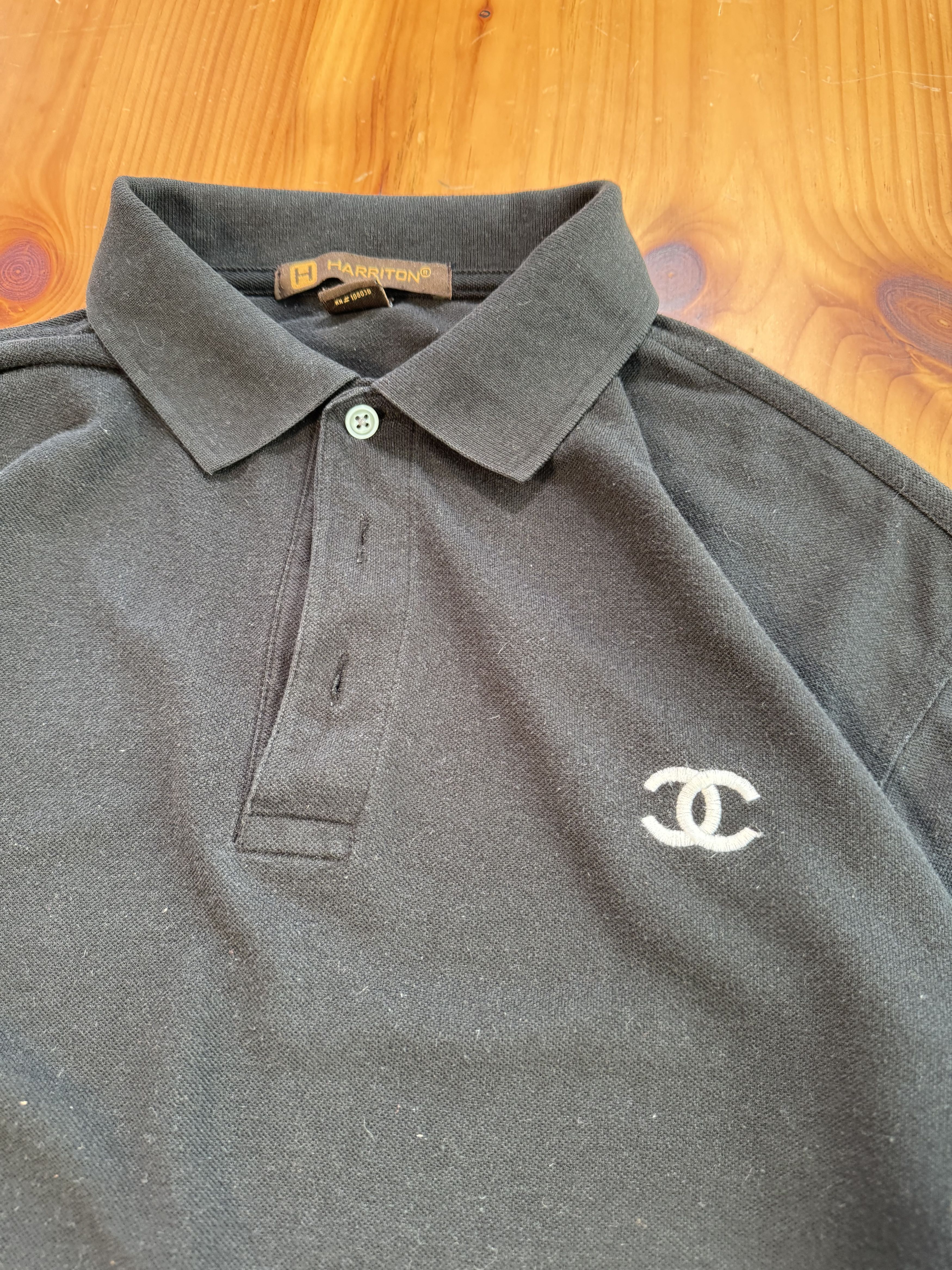 Chanel Bootleg Fake Replica Chanel Logo Polo Longsleeve Size US L / EU 52-54 / 3 - 3 Thumbnail