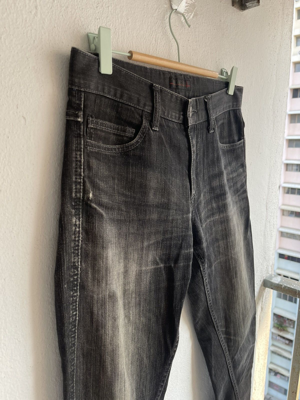 Japanese Brand × Le Grande Bleu (L.G.B.) × Morgan Homme 90s Flare Morgan De Toi Homme Spiral Cut Denim Jeans Size US 32 / EU 48 - 12 Thumbnail