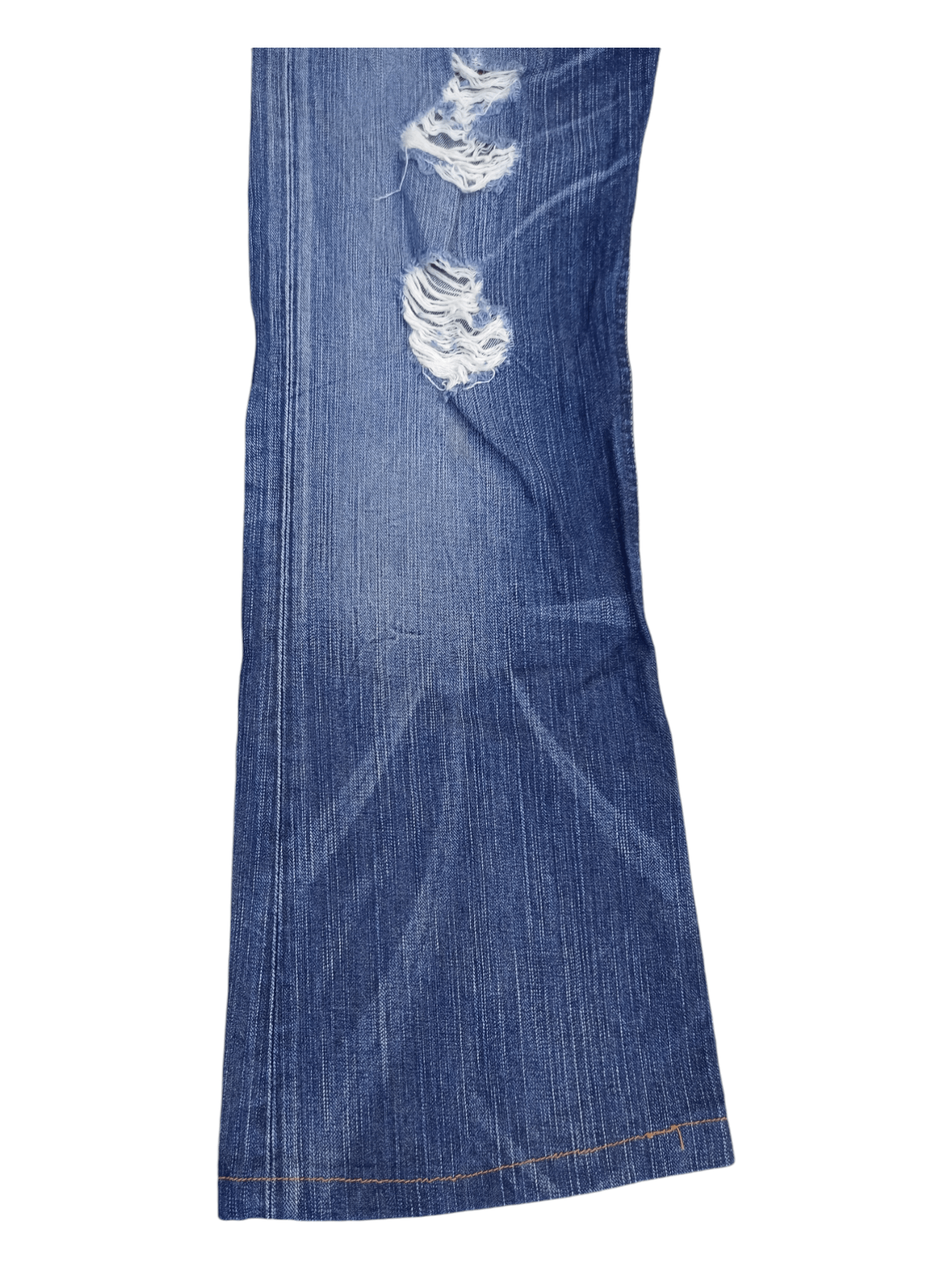 Edwin Edwin 503 Blue Trip Distressed Minimalist Flare Jeans Size US 34 / EU 50 - 7 Thumbnail