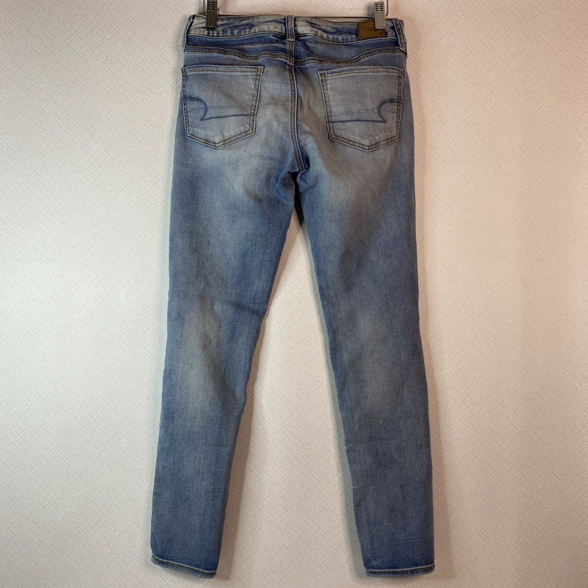 American Eagle Outfitters American Eagle Women's Jeggings Ripped Distressed Jeans Sz 8 Size 30" / US 8 / IT 44 - 3 Thumbnail