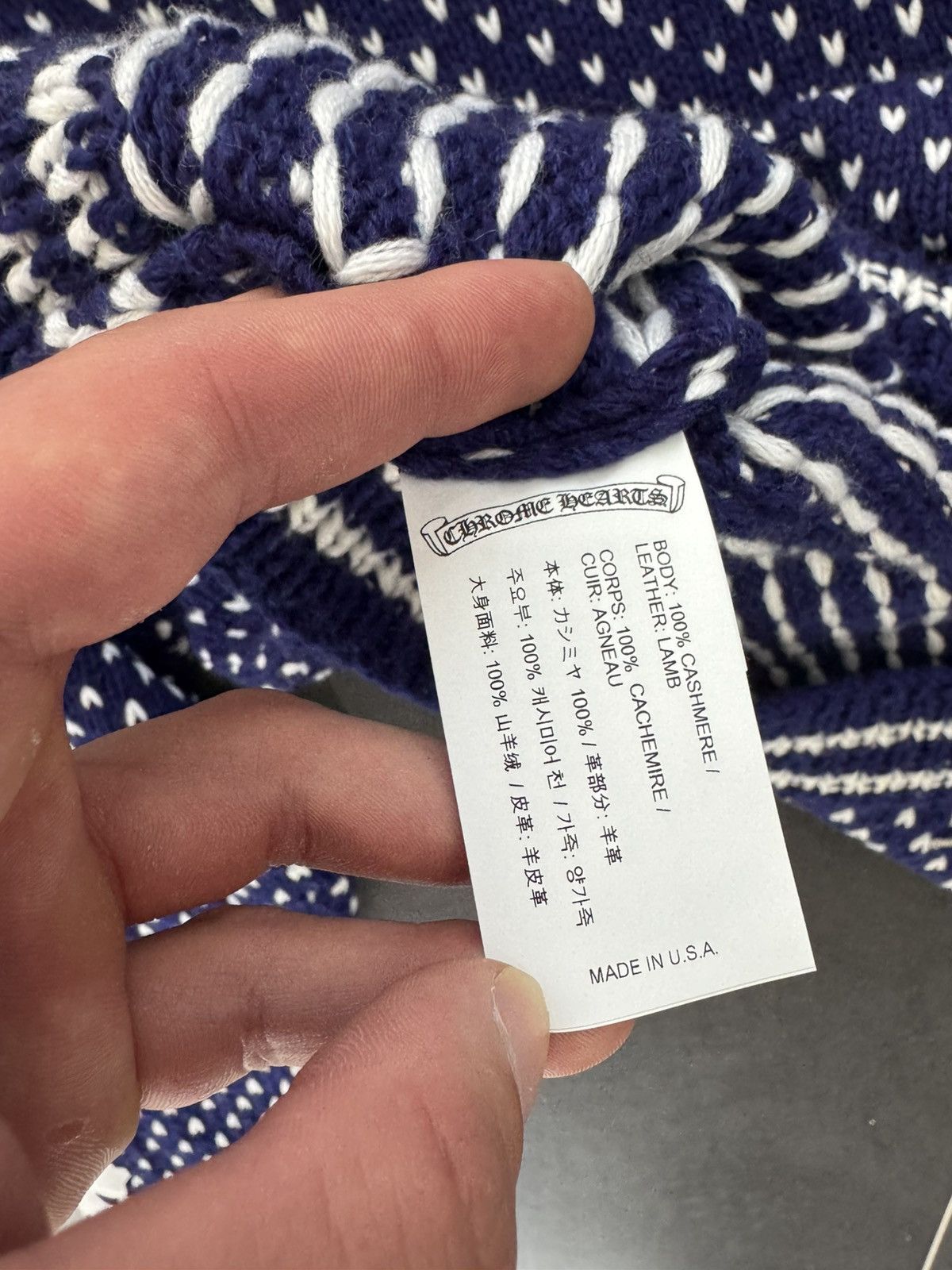 Chrome Hearts Chrome hearts cashmere patch sweater Size ONE SIZE - 9 Thumbnail