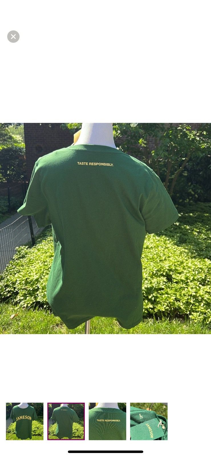 Jameson Irish Whiskey Jameson Irish Whiskey Green Logo Graphic Tee Size US L / EU 52-54 / 3 - 2 Thumbnail