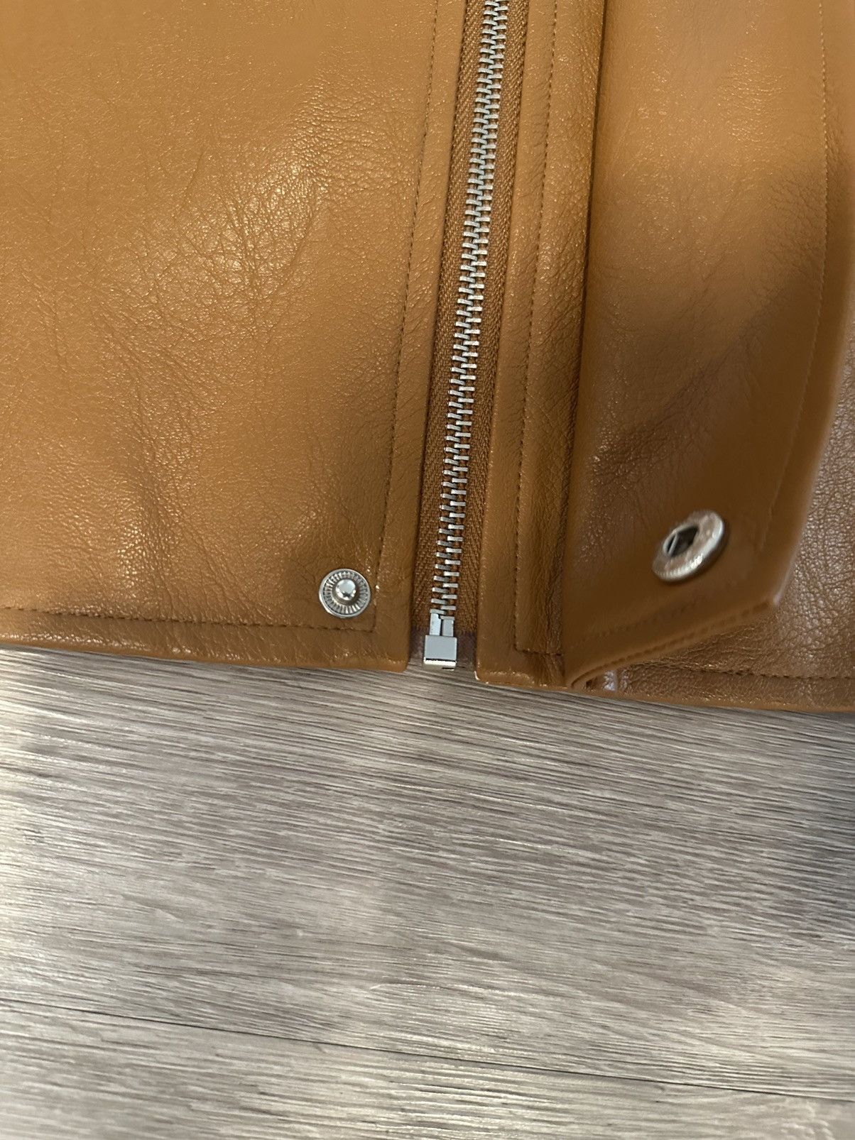 Other SUBJECTIVE PORTFOLIO- BROWN LEATHER SLEEVELESS VEST Size US L / EU 52-54 / 3 - 4 Thumbnail