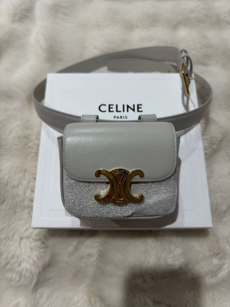 Celine Celine Triomphe Mini Belt Bag - dmc Size ONE SIZE - 1 Thumbnail