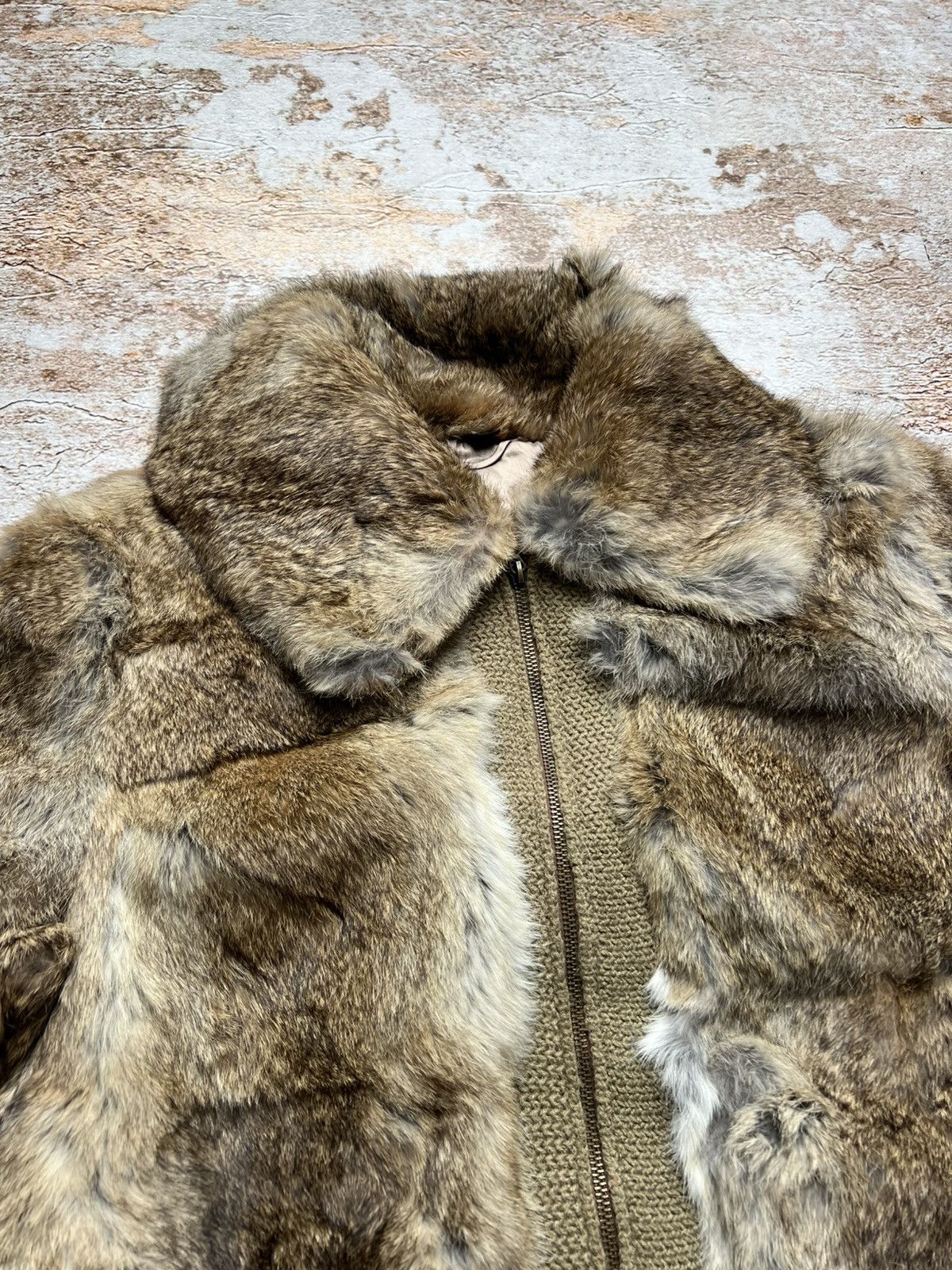 Vintage Vintage 90s fur cropped bomber jacket Size S / US 4 / IT 40 - 4 Thumbnail