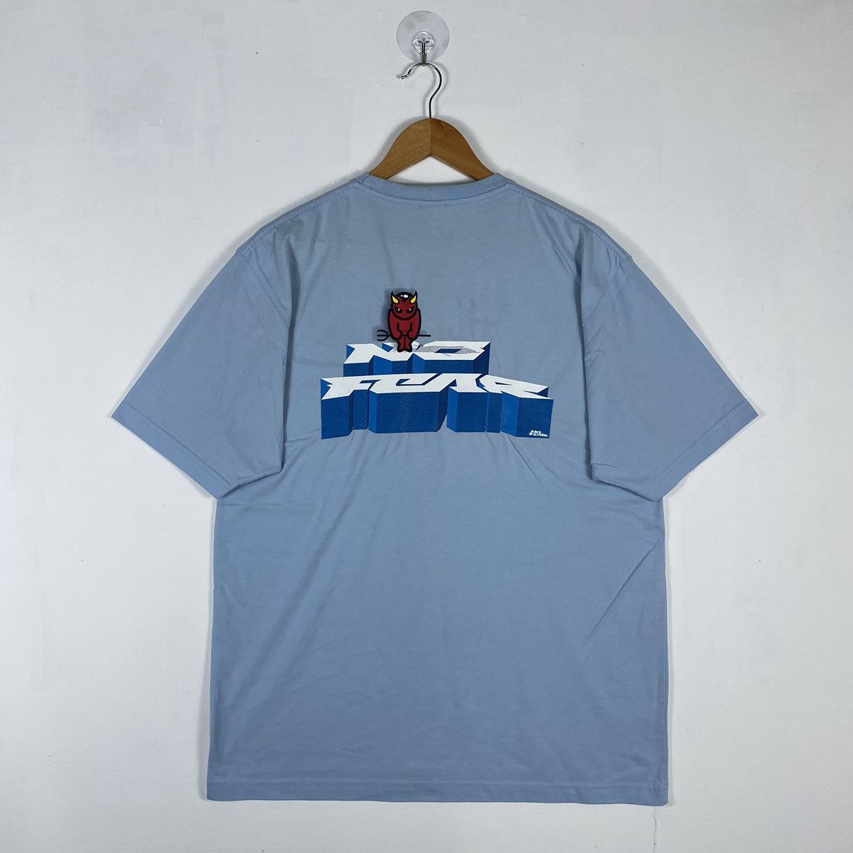 No Fear Vintage 90's NO FEAR USA Big Logo Skate Streetwear Tee Size US L / EU 52-54 / 3 - 2 Thumbnail