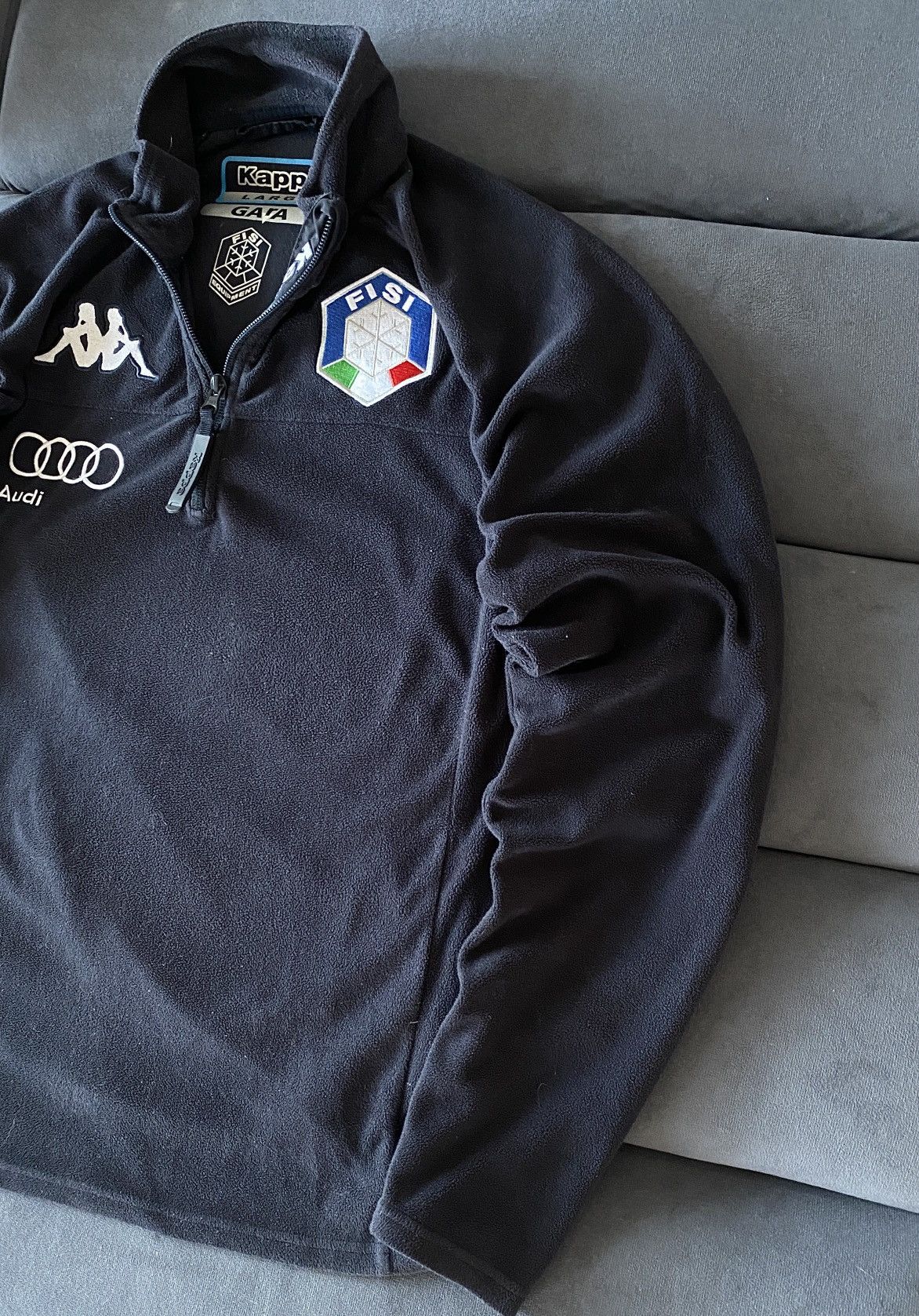 Audi Vintage Kappa Audi FiSi Racing Fleece Sweatshirt Pullover Size US L / EU 52-54 / 3 - 4 Thumbnail