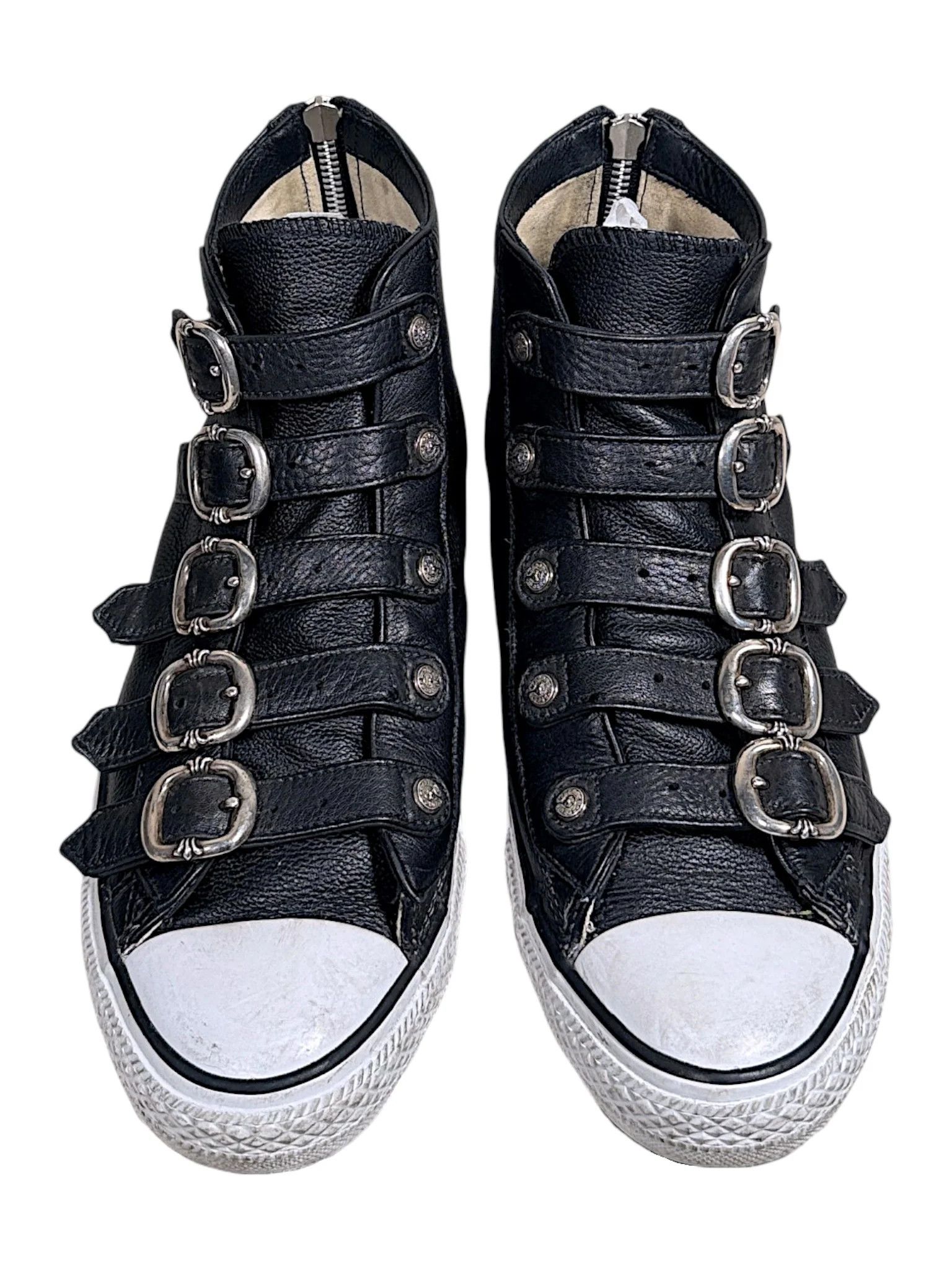 Chrome Hearts Gunslinger Buckle Leather Converse Black Size US 9 / EU 42 - 4 Thumbnail