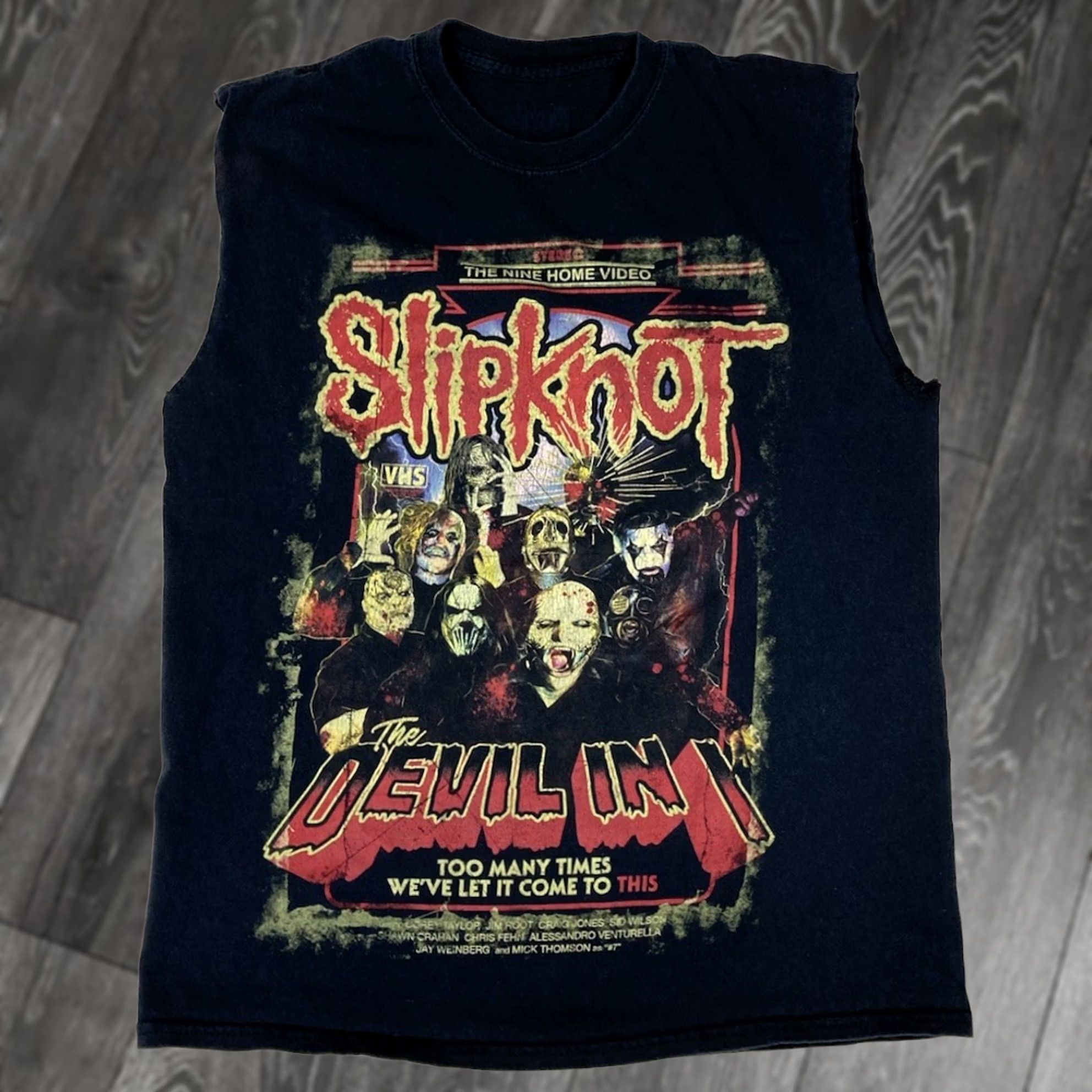 Vintage VINTAGE Slipknot Women T-Shirt Sleeveless Black Medium Crew Neck Cotton Graphic Music Sleeveless Shirt Size M / US 6-8 / IT 42-44 - 1 Thumbnail