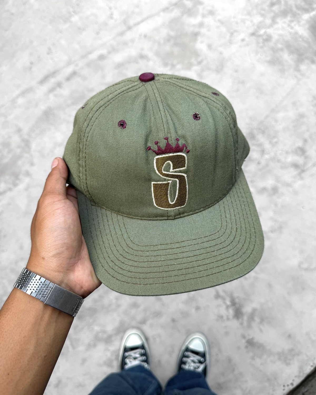 Stussy 80’s Vintage Stussy S Crown Capz Size ONE SIZE - 1 Thumbnail