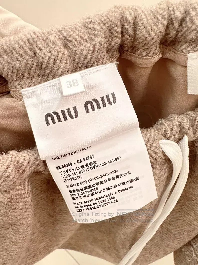 Miu Miu Miu Miu 38 Tweed fluffy skirt Size 37" - 4 Thumbnail