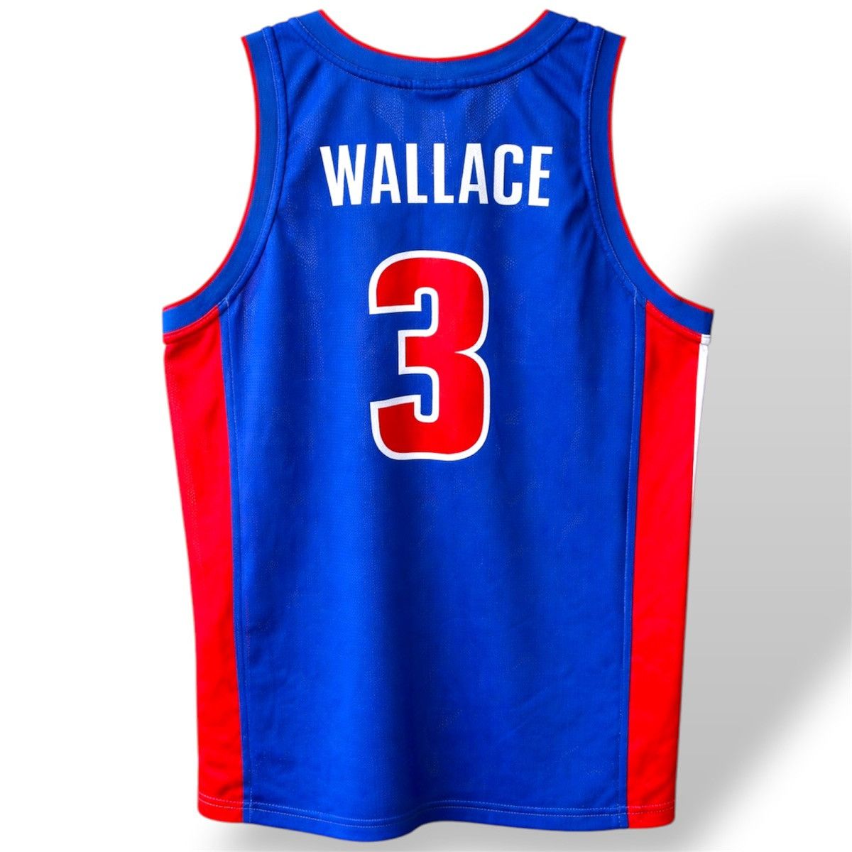 NBA 90’s Detroit Pistons #3 Wallace NBA Basketball jersey Size US XL / EU 56 / 4 - 1 Thumbnail