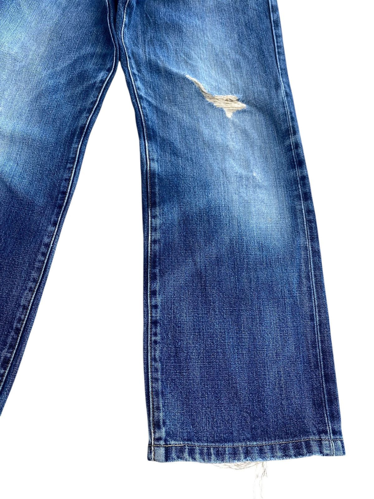 Wrangler Wrangler Brand Faded Wash Ripped Style Loose Jeans Size US 28 / EU 44 - 6 Thumbnail