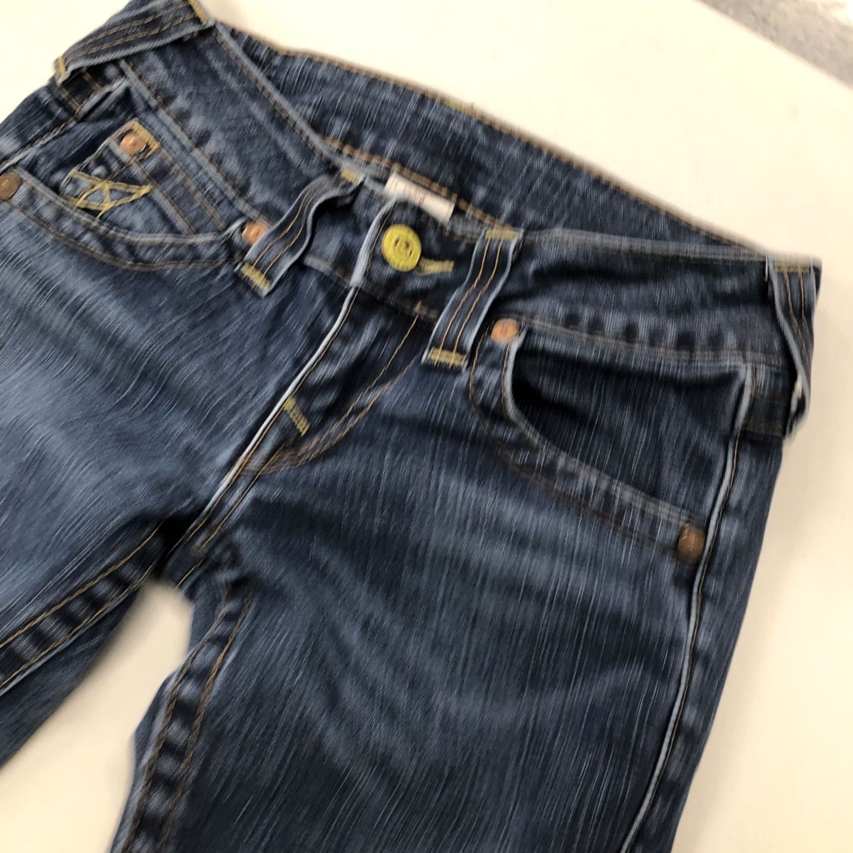 True Religion VINTAGE? No. True Religion Jeans Blue Skinny Flap Pockets 5-Pocket Design Denim Cotton Blend Zip Size 26" / US 2 / IT 38 - 7 Thumbnail
