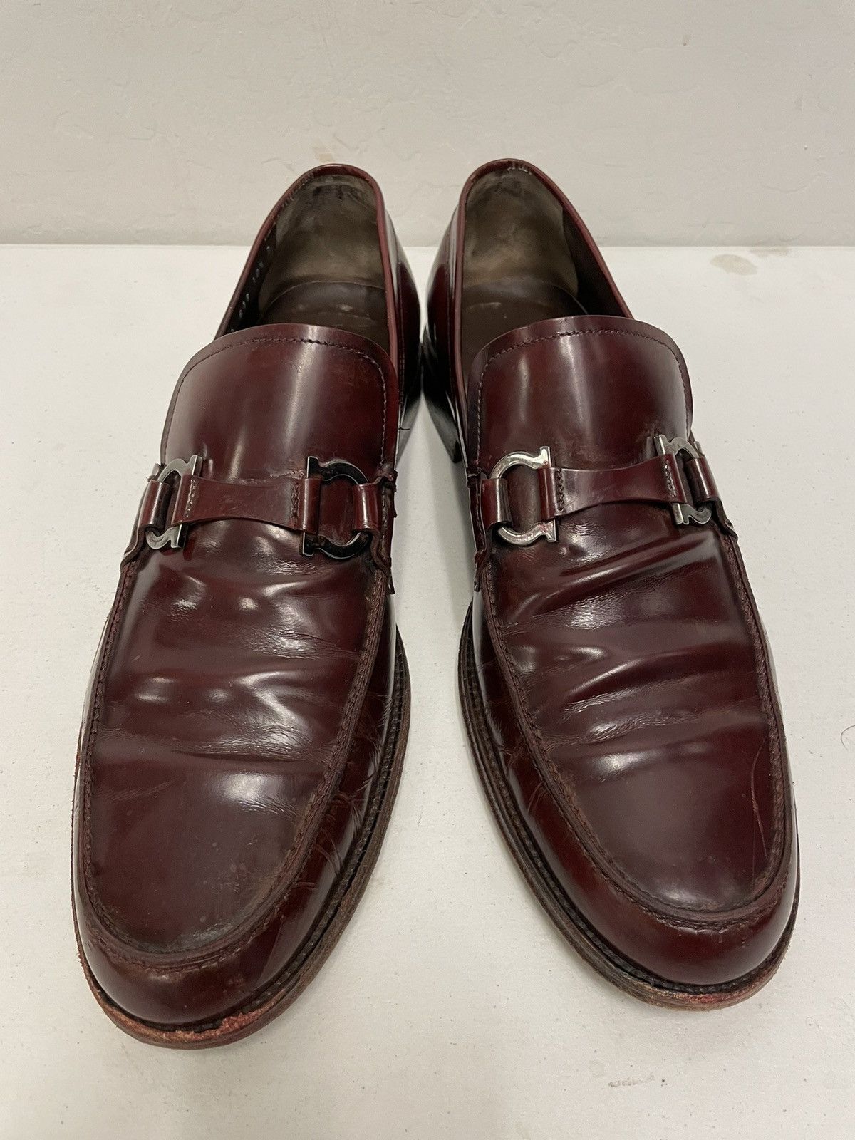 Salvatore Ferragamo Glossy Soft Vamp Bit Loafer Size US 10.5 / EU 43-44 - 1 Thumbnail